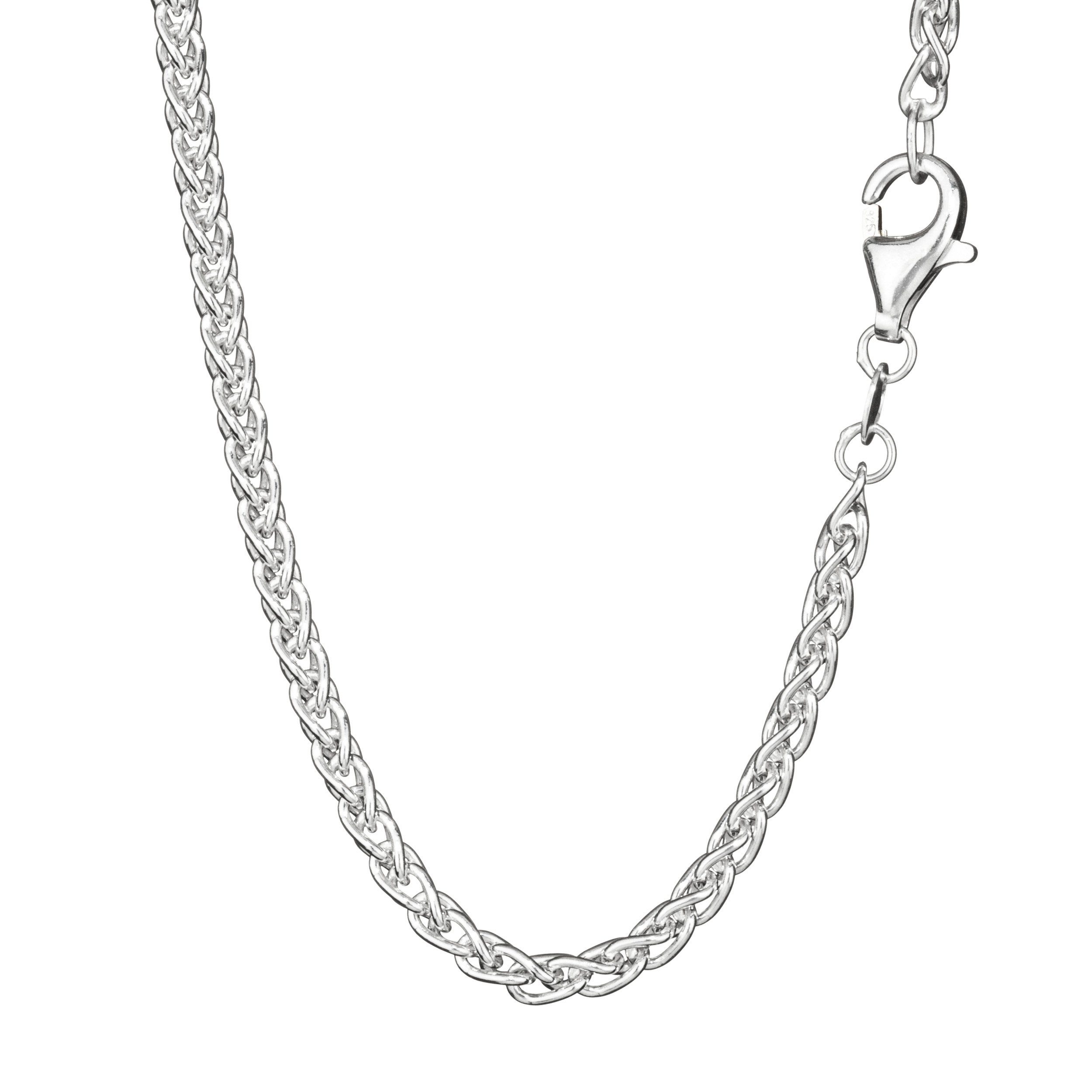 NKlaus Silberkette Collier 38cm Zopfkette rund günstig online kaufen