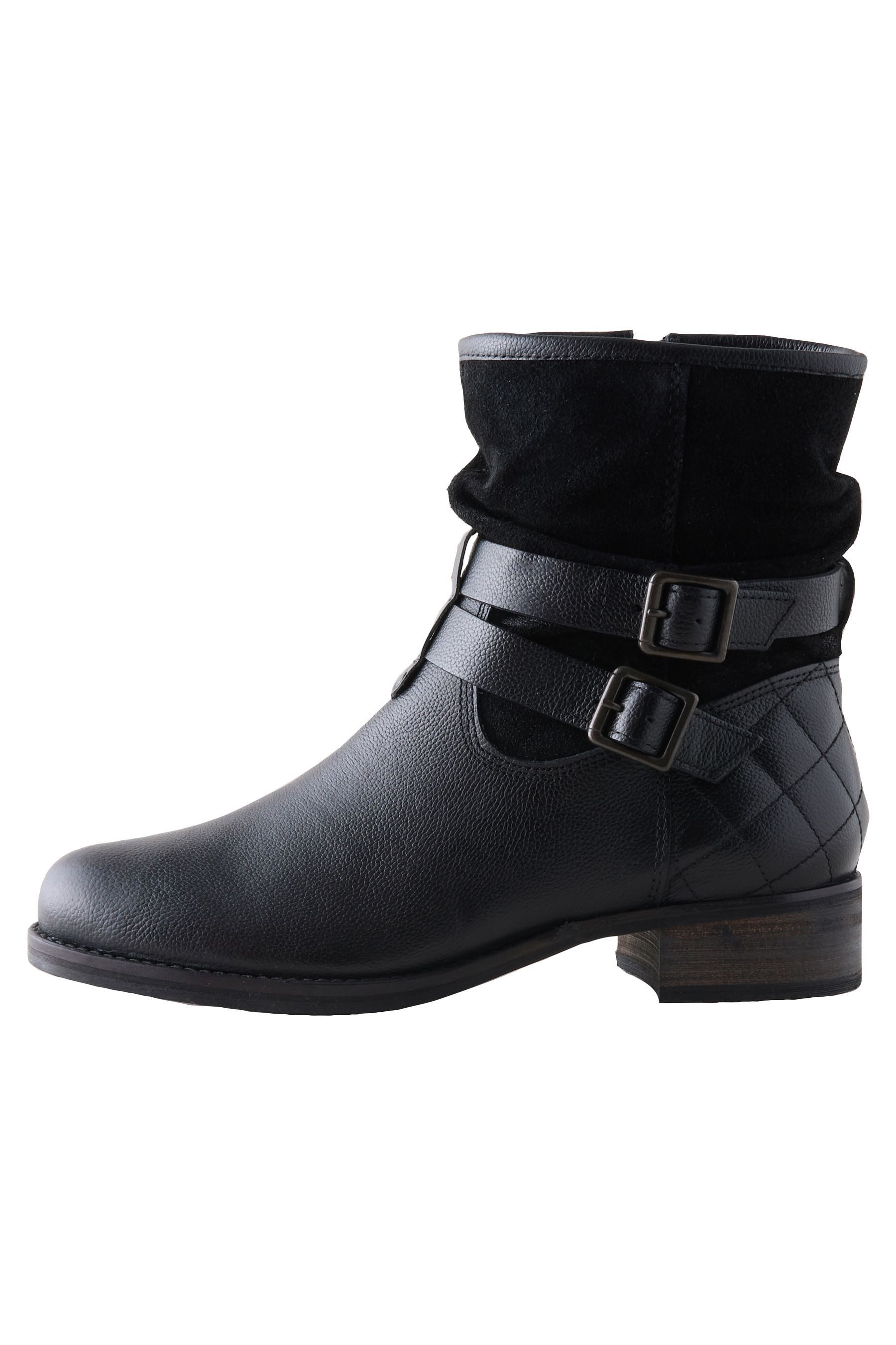 Forever Comfort® Knautschstiefelette aus Leder Stiefelette