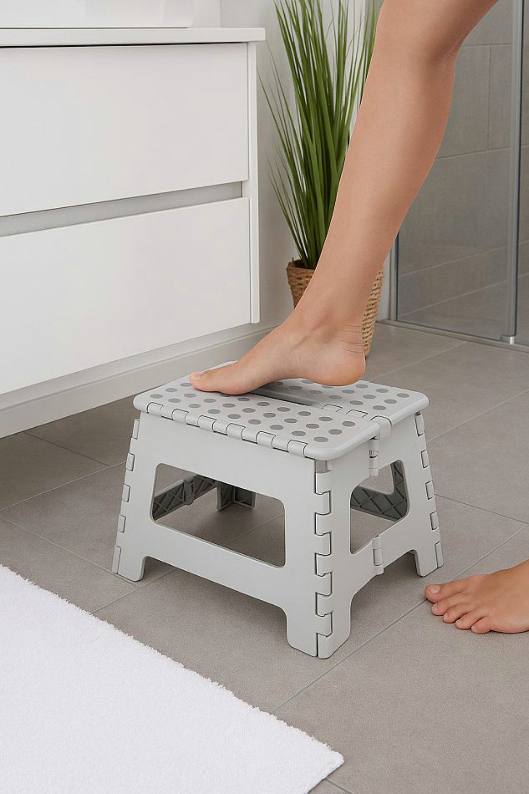 Koopman Tritthocker Kinderhocker Klapphocker 29x22x22 cm Anti Rutsch Rosa / günstig online kaufen