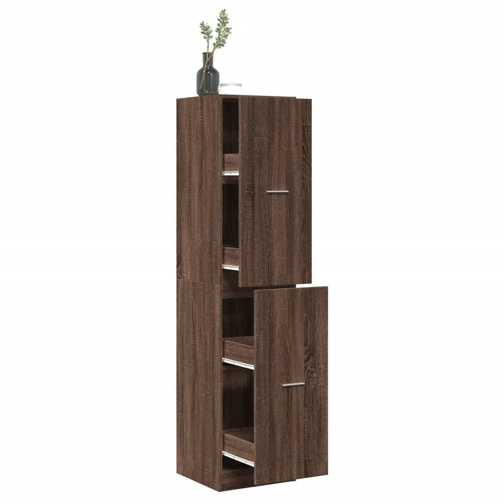 vidaXL Apothekerschrank 40 x 41 x 1745 cm Apothekerschrank Eichen-Optik 40x41x174,5 cm Spanpla