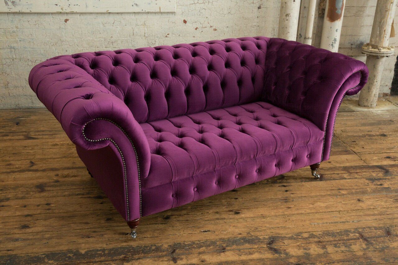 JVmoebel Chesterfield-Sofa, Couch Luxus Garnitur Chesterfield Design Sitz Polster Sofa