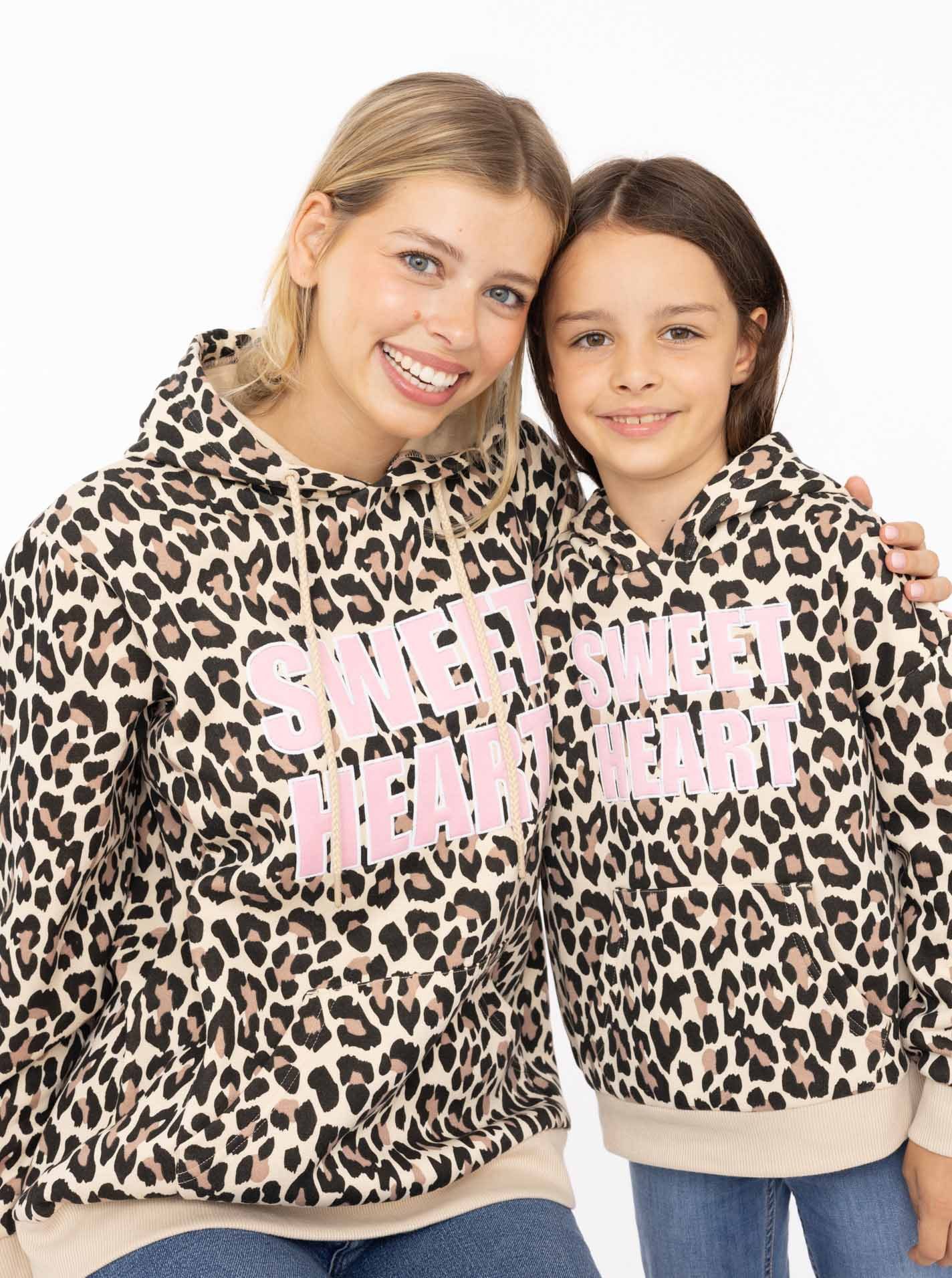 Zwillingsherz Hoodie "Sweet Heart Leo" Mini-Me Leo,mit kontrastierendem Sch günstig online kaufen