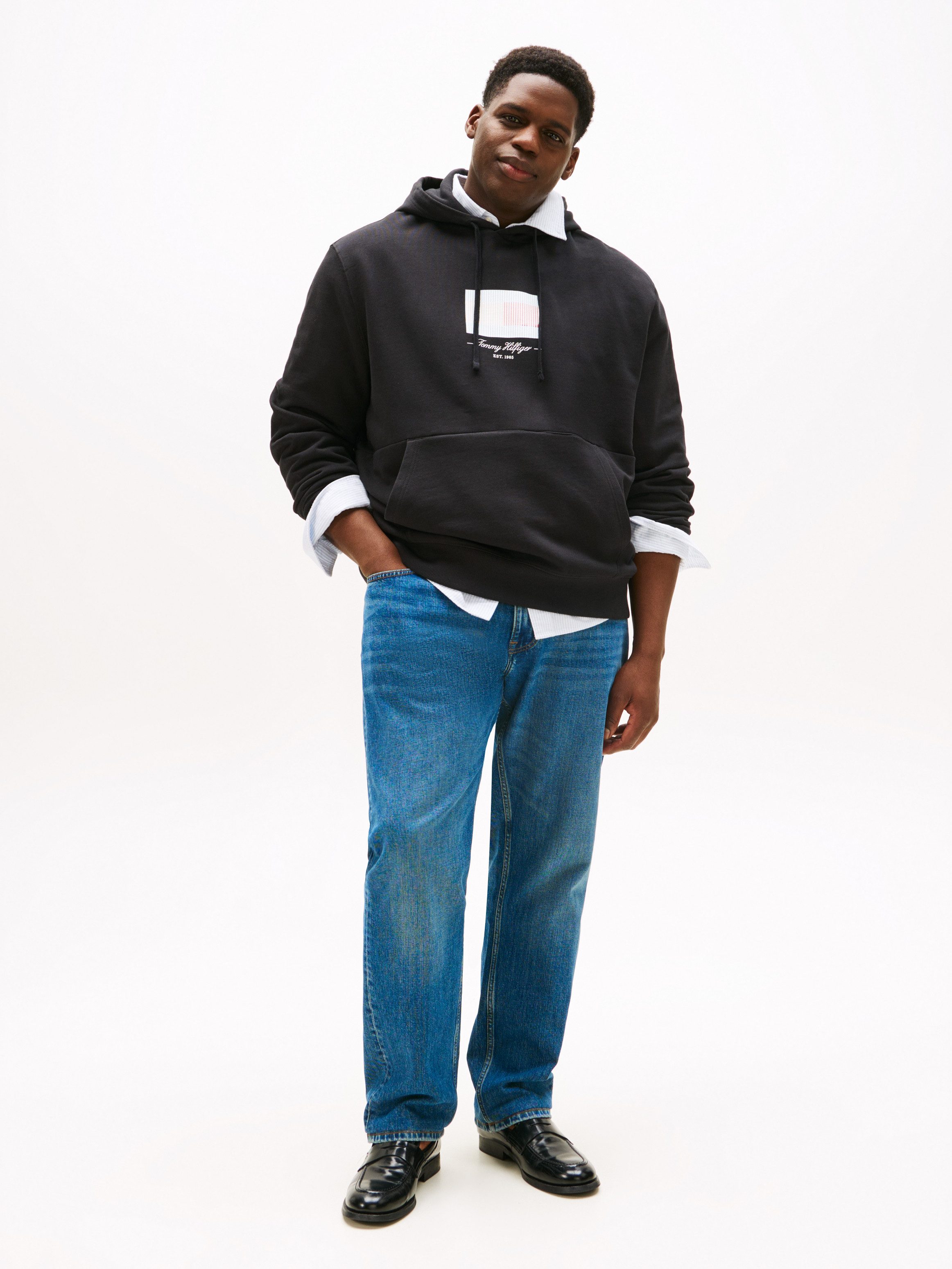 Tommy Hilfiger Big & Tall Kapuzensweatshirt BT-ITHACA FLAG HOODIE-B Große G günstig online kaufen