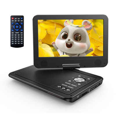 Yoton YD105 Portabler DVD-Player (10.5 inch, Haltepunkt-Speicherfunktion, Monitor klapp- & drehbar)