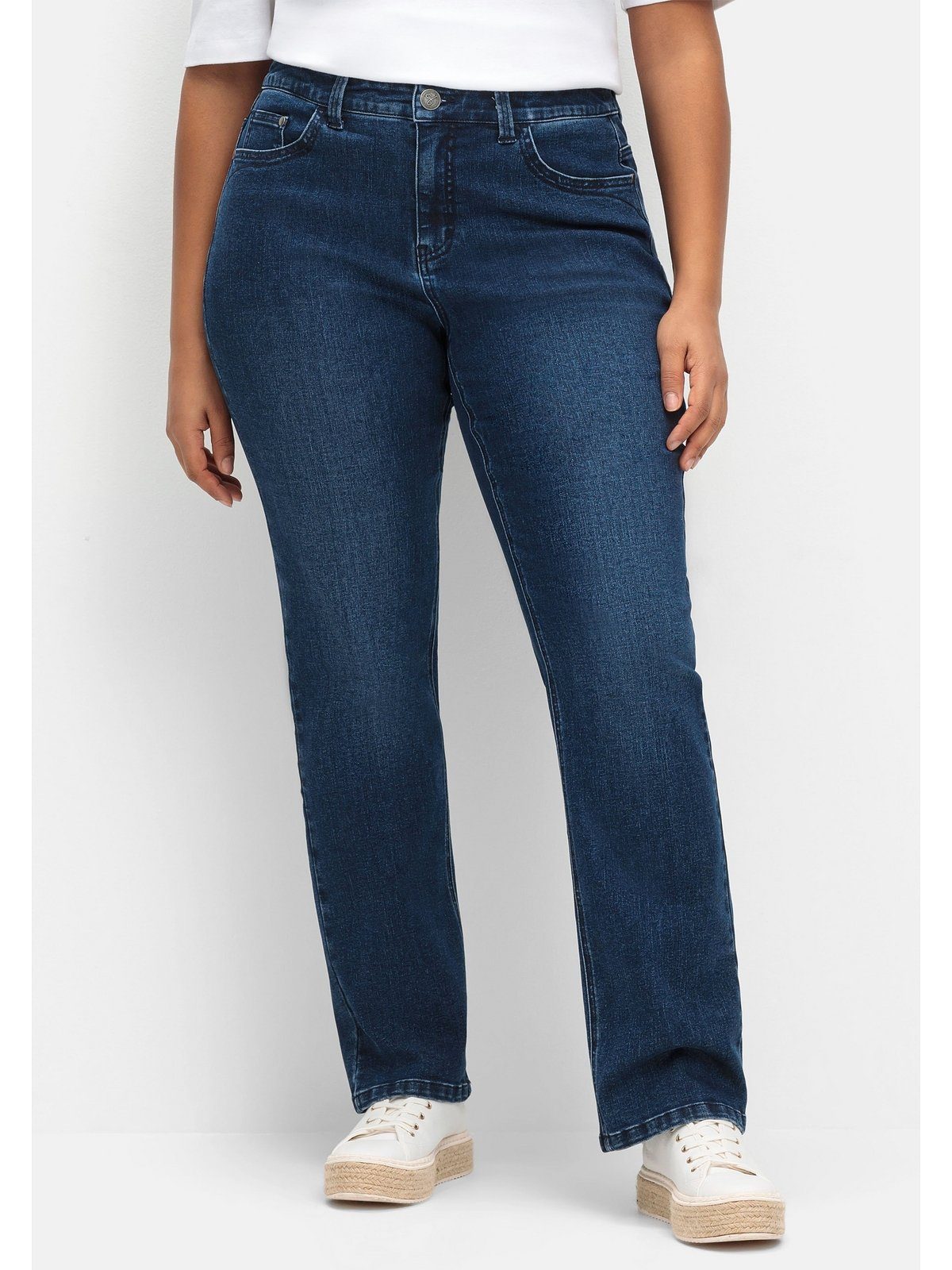 Sheego Stretch-Jeans Große Größen mit funktionellen TruTemp365® Fasern