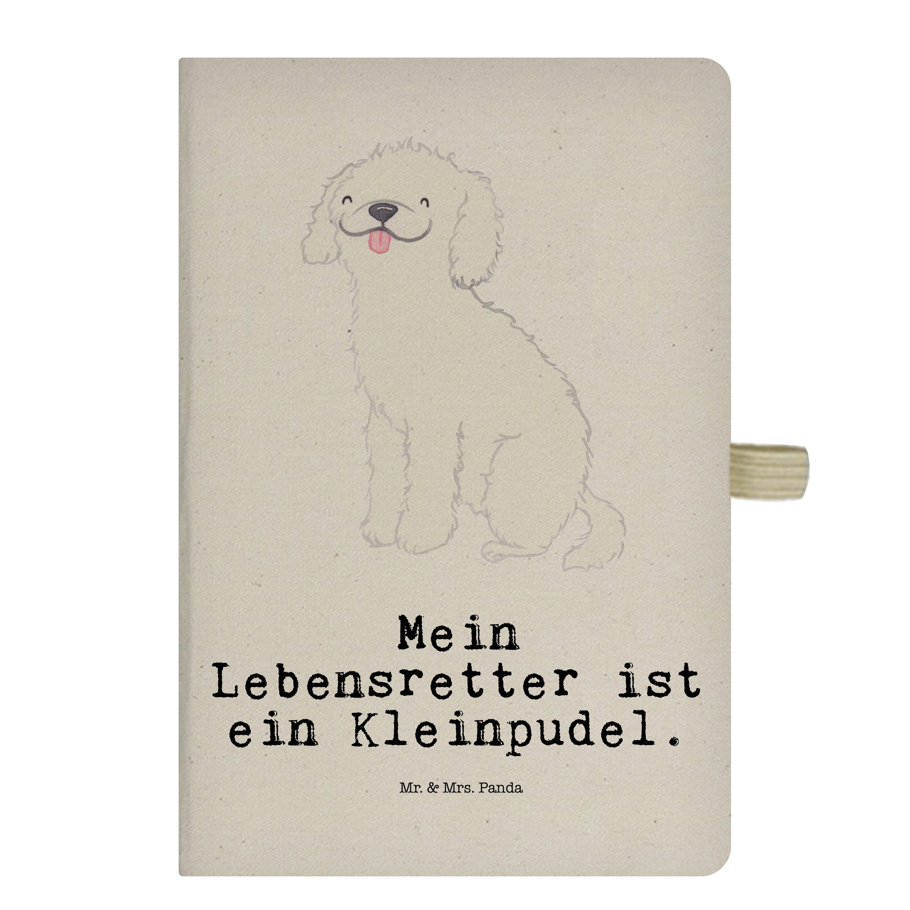 Mr. & Mrs. Panda Notizbuch Kleinpudel Lebensretter - Transparent - Geschenk, Kladde, Schenken, N Mr. & Mrs. Panda
