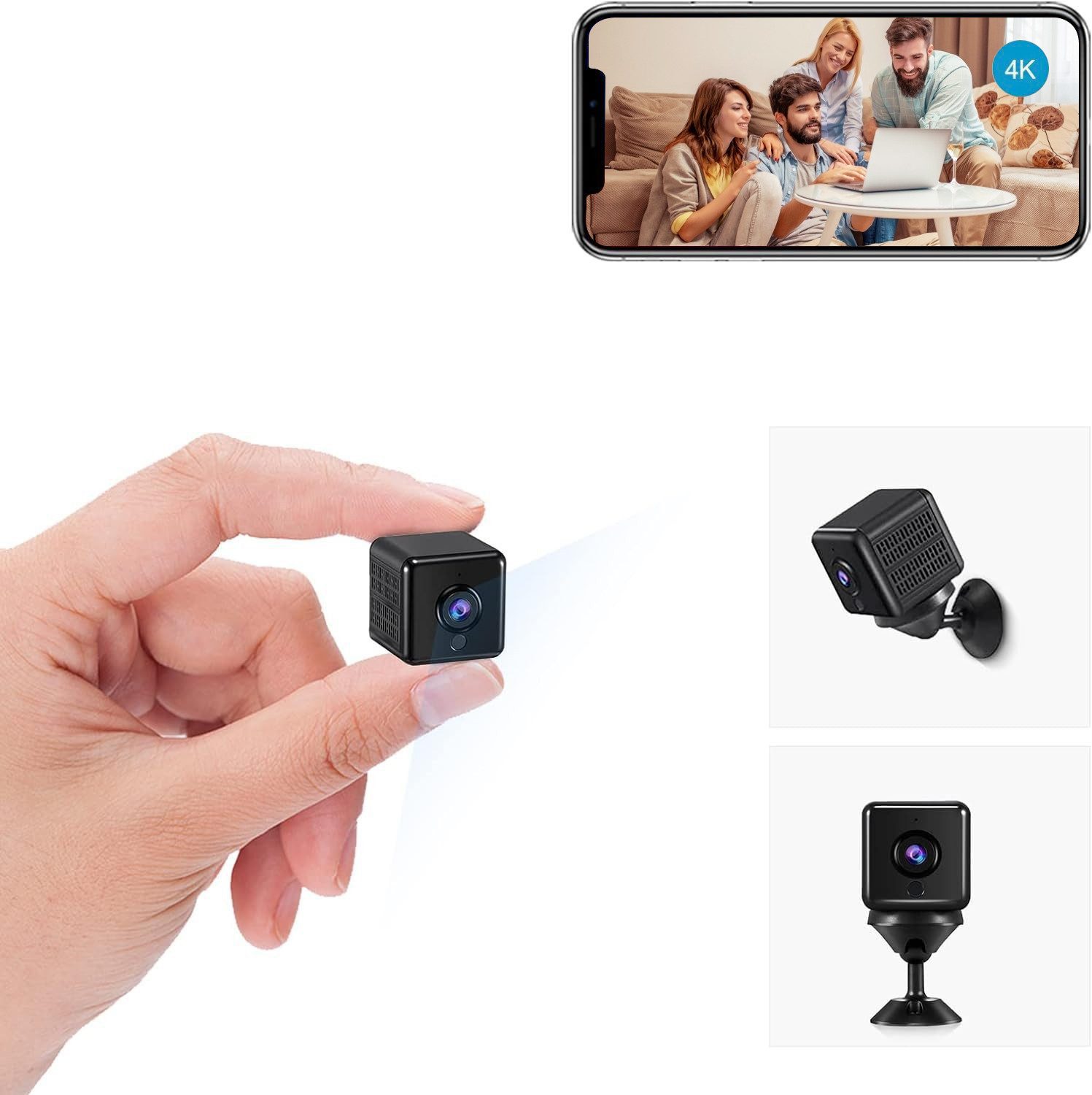 Überwachungskamera 720P WiFi Kamera mit Bewegungserkennung Nachtsicht