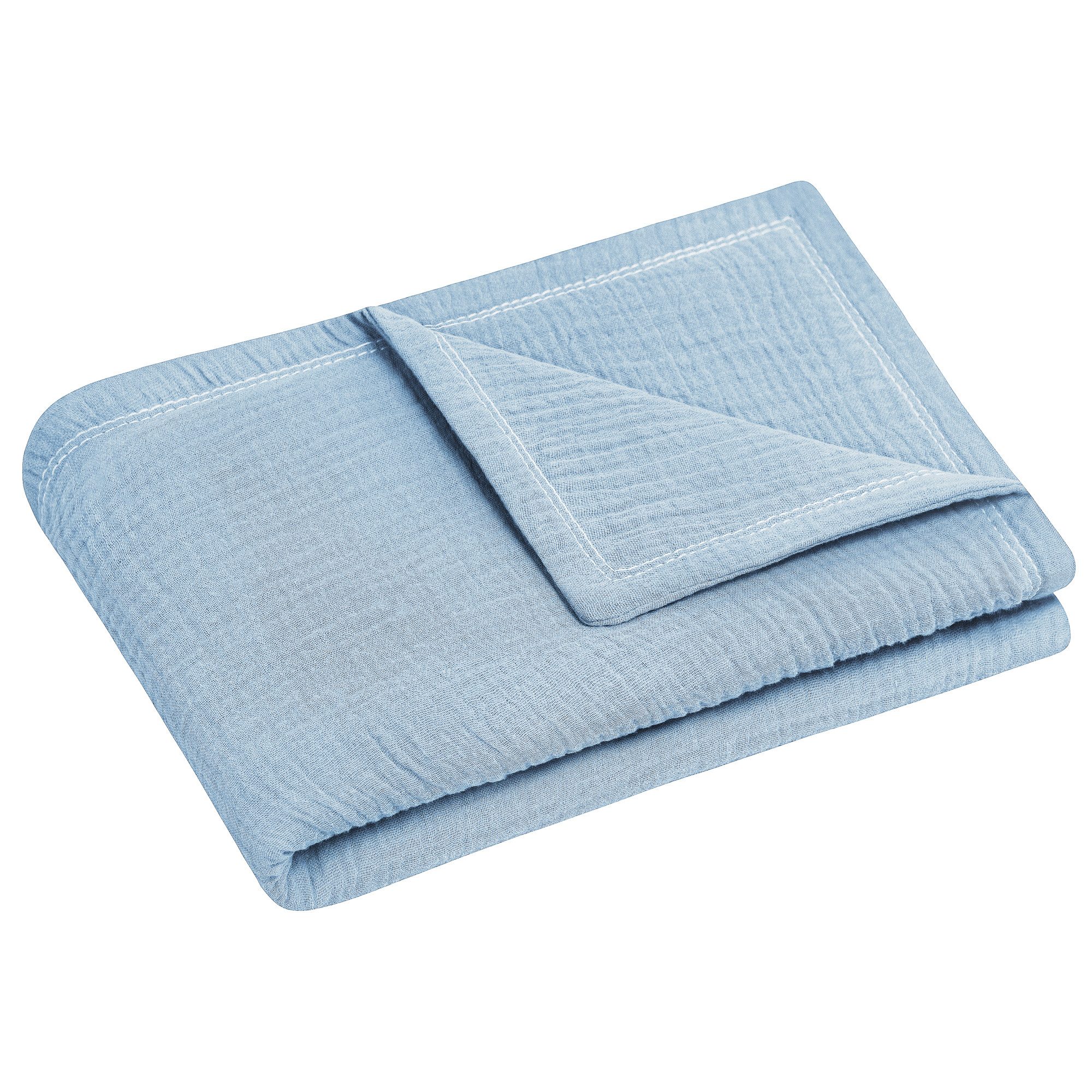 Babydecke denim Kuscheldecke Musselin 70x100