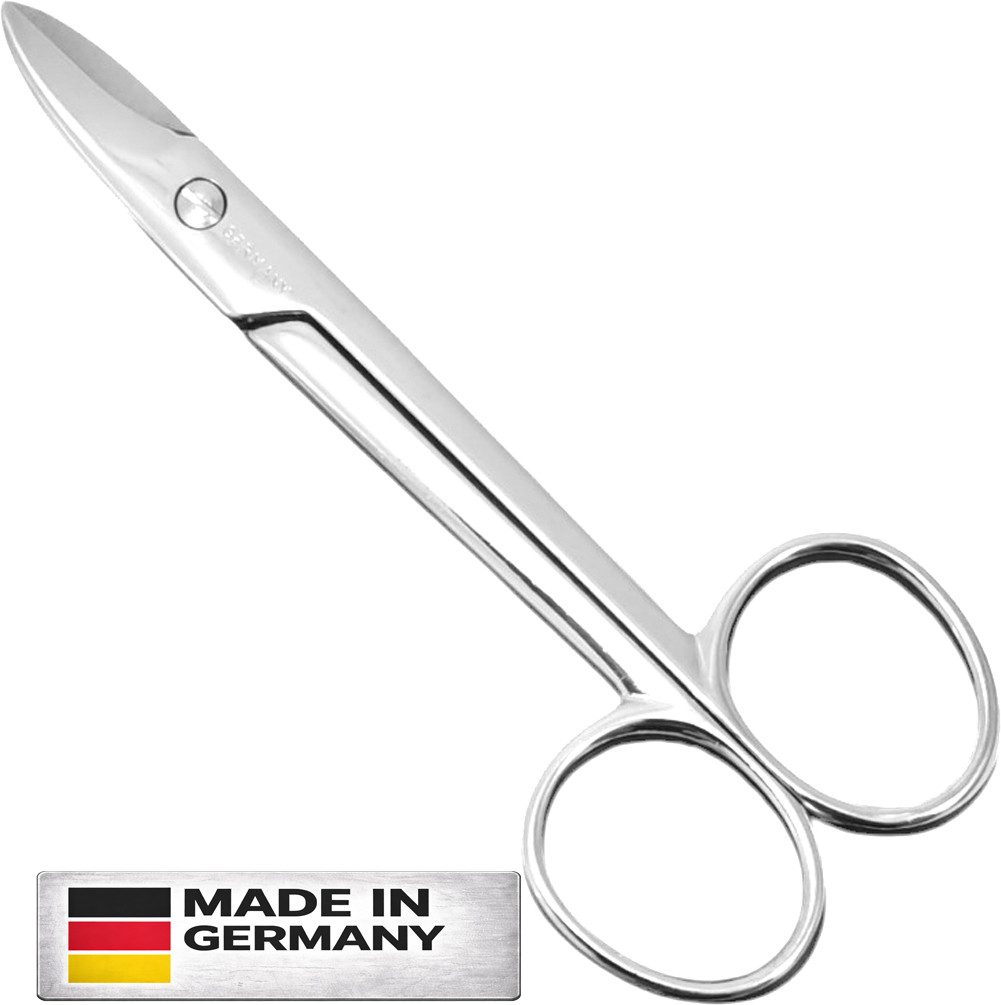 EloModa Nagelschere Profi Fußnagelschere für dicke und feste Nägel Scharfe Präzisionskling, (1-tlg), gebogener Schnittfläche