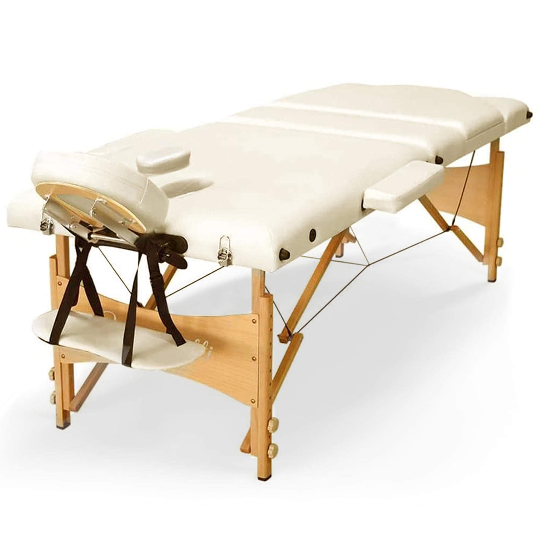 Vesgantti Massageliege Massagetisch klappbar Holz Massagebett, einfacher Transport