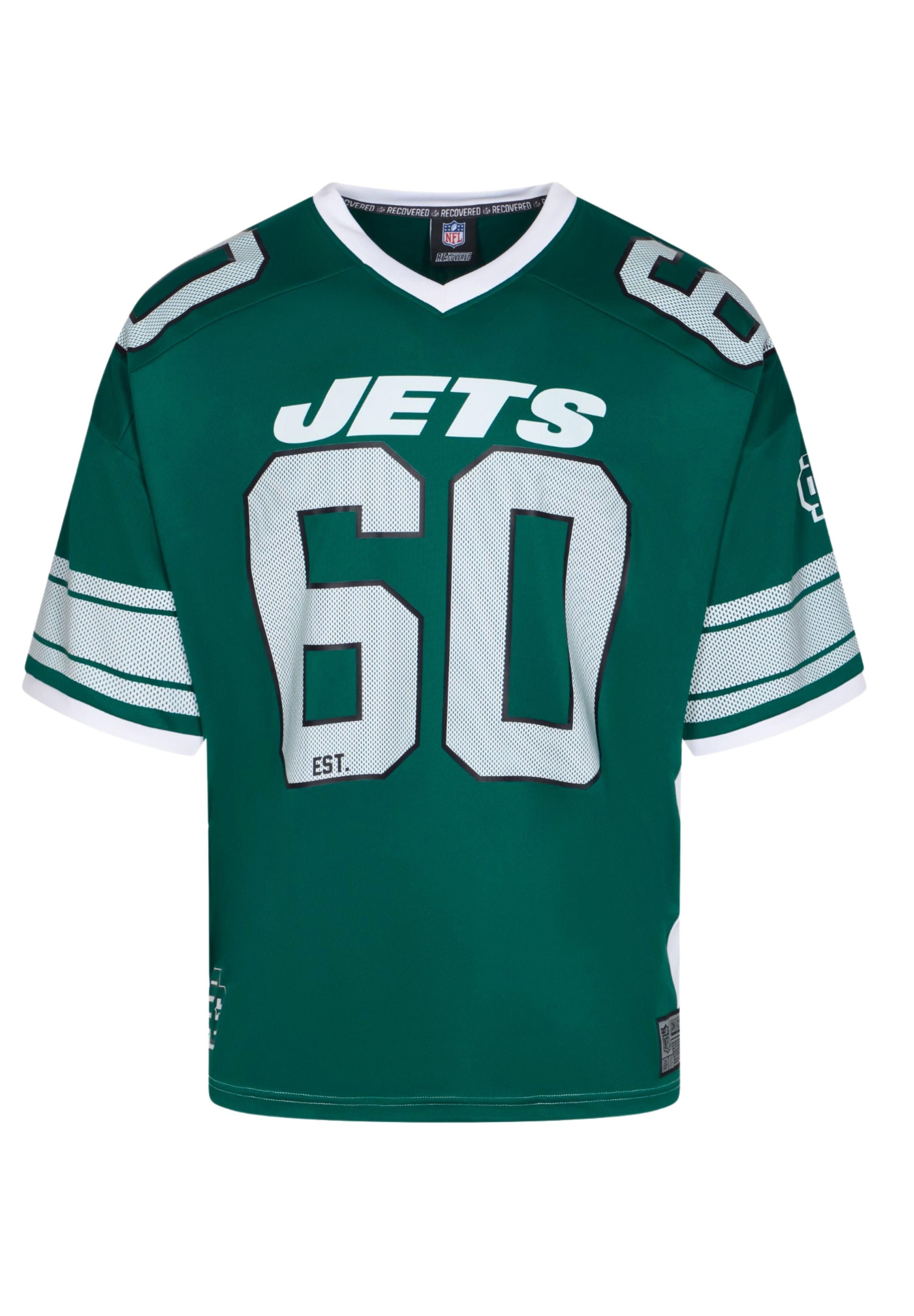 Recovered T-Shirt New York Jets NFL Mesh Oversized Top Jersey Trikot Grün Recovered (1-tlg)