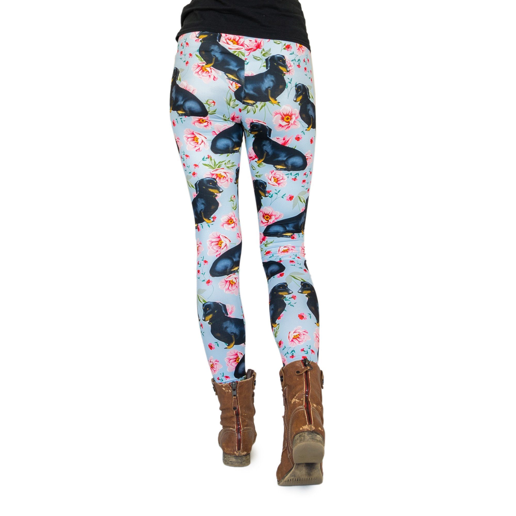 cosey Leggings Dackel Line Leggings (Einheitsgröße XS-L) Bodo