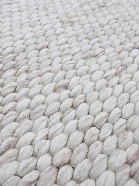 Läufer Sina, carpetfine, rechteckig, Höhe: 14 mm, Handweb Teppich, reine Wolle, meliert, handgewebt, weich & kuschelig