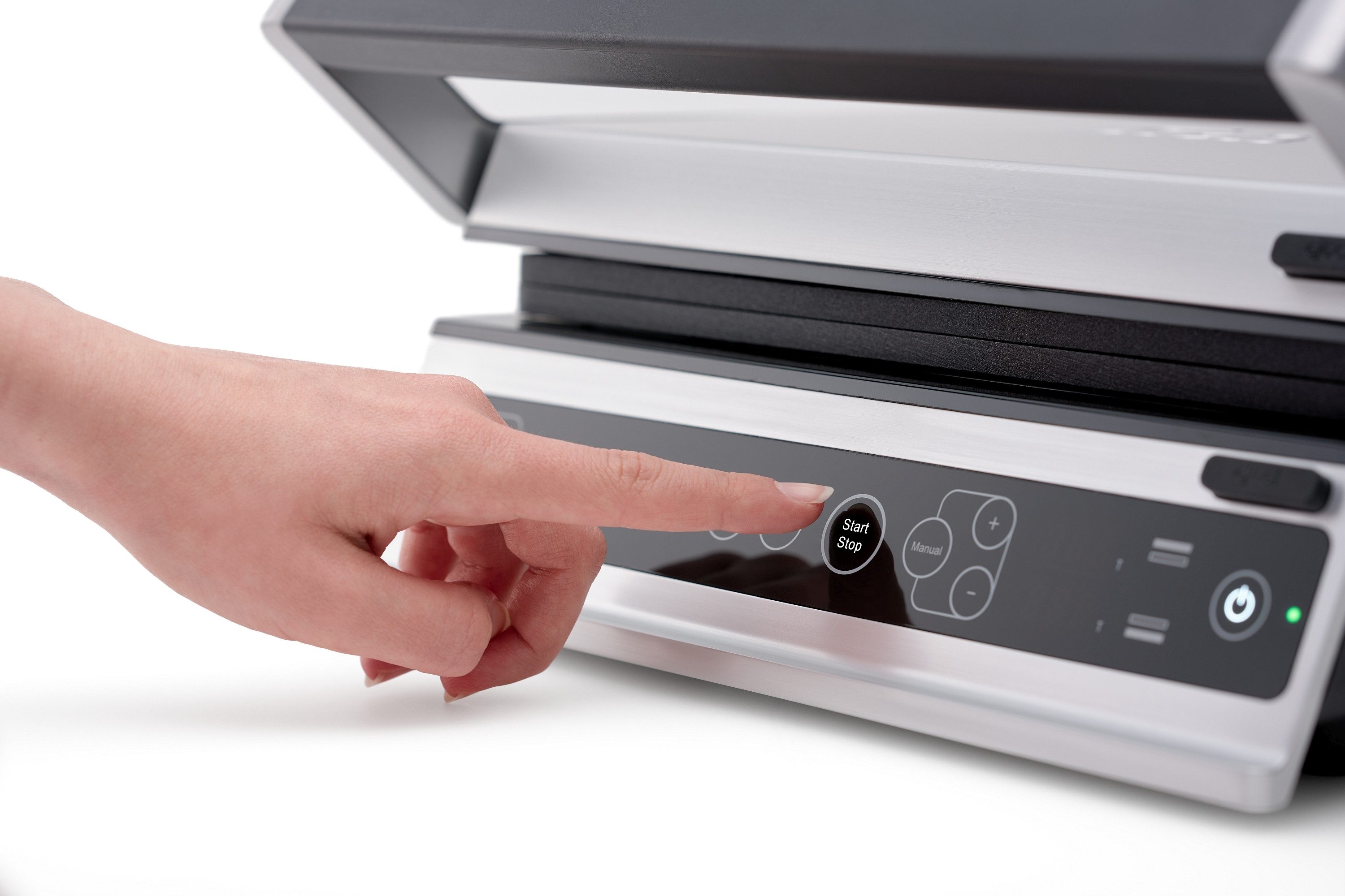 SOLIS OF SWITZERLAND Kontaktgrill Typ 7953, inkl. Rim- und Waffelplatte, 2000 W, Antihaftbeschichtung, höhenverstelbar, 28 x 25 cm Grillfläche