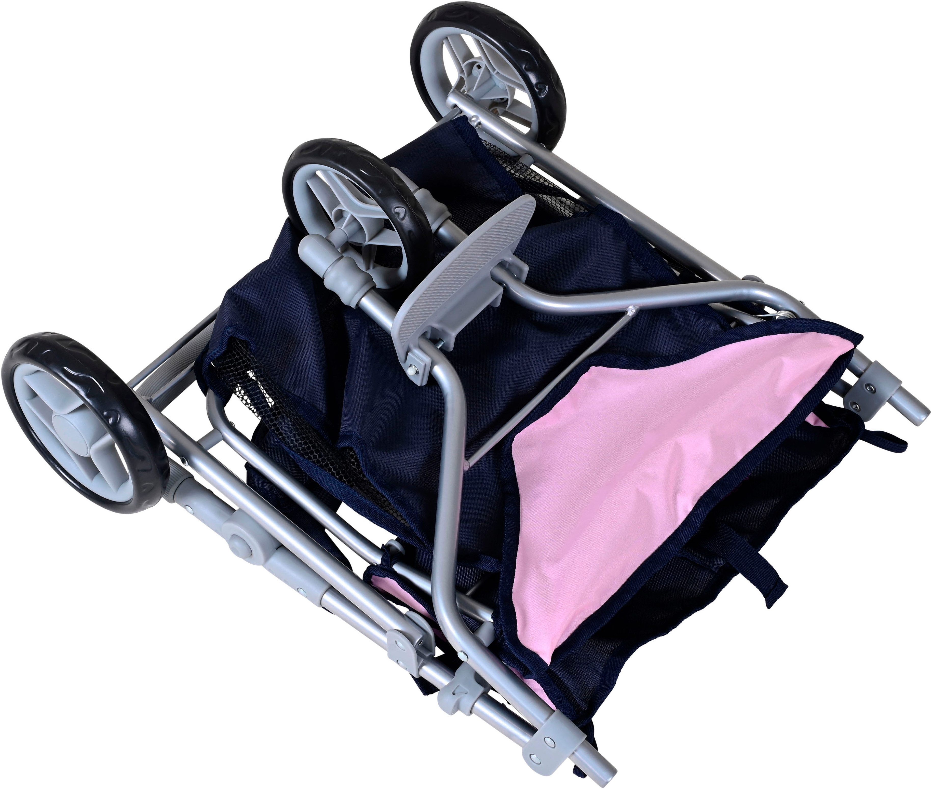 Knorrtoys® Puppen-Zwillingsbuggy Duo - princess blue