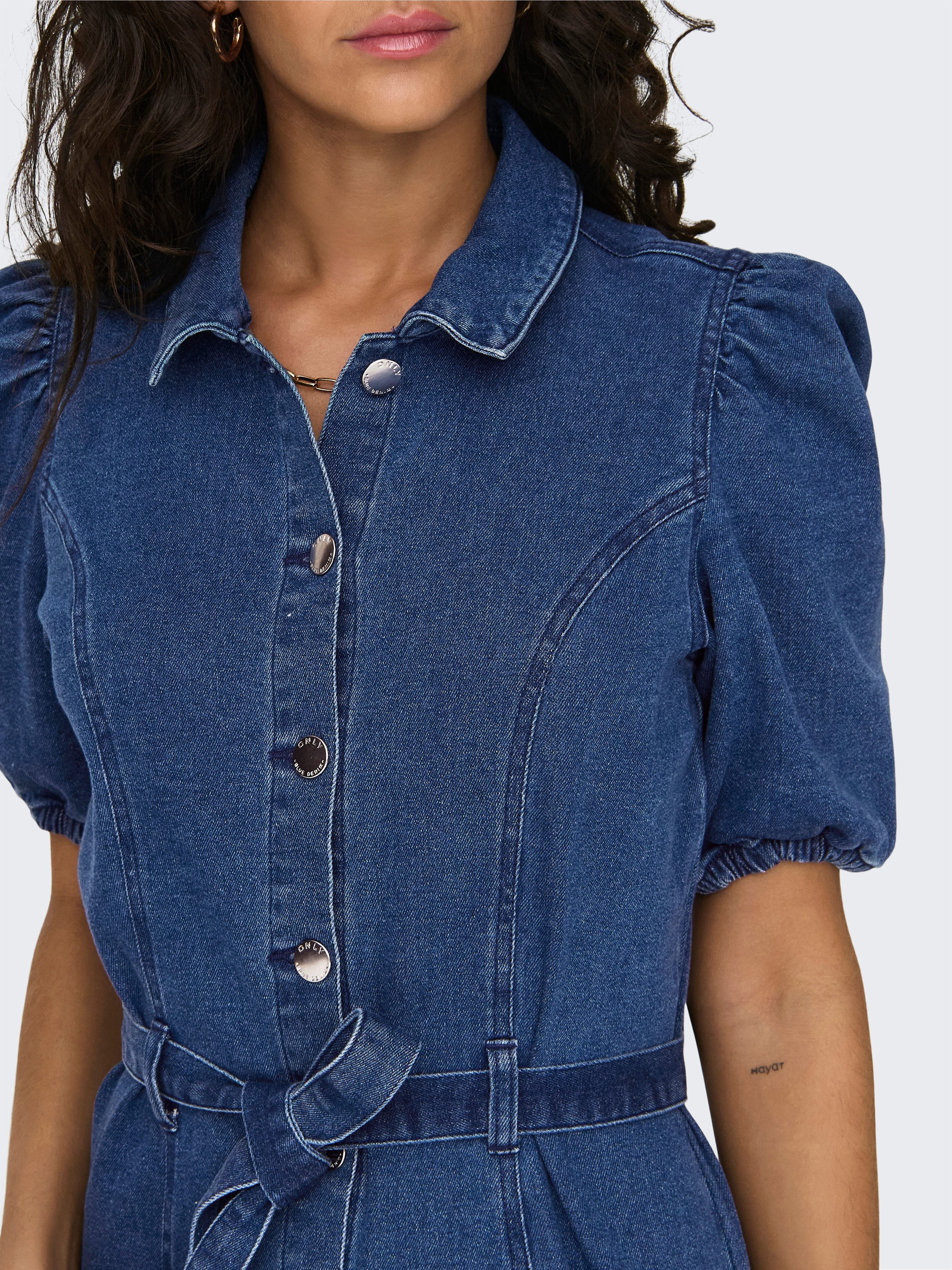 ONLY Jeanskleid ONLVIBBE SS BELT DNM DRESS NOOS