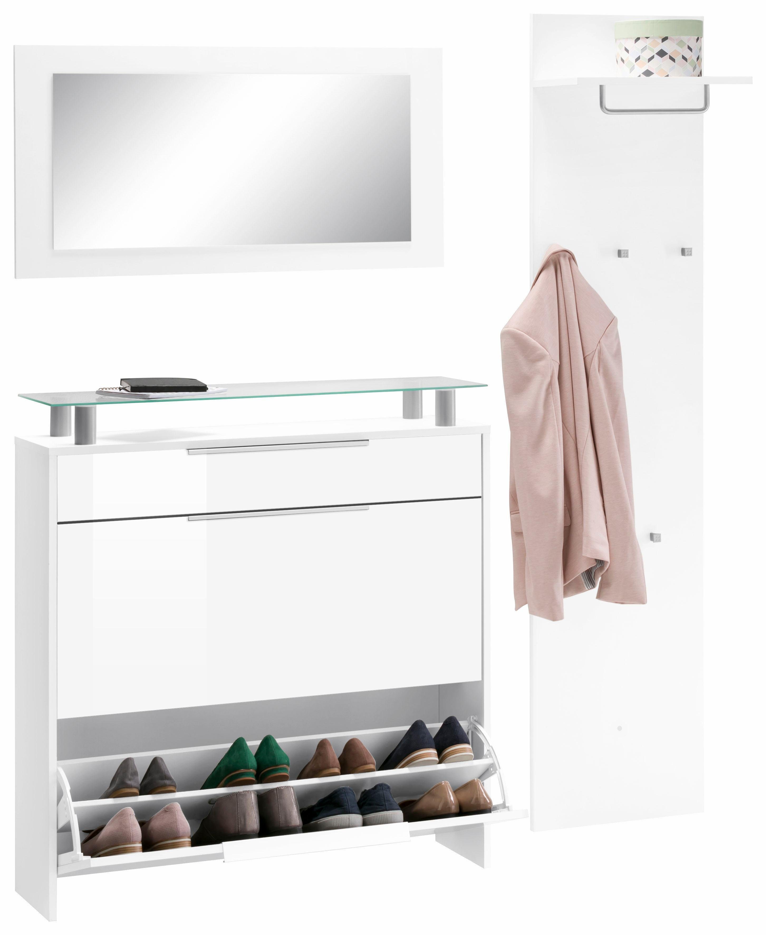 borchardt Möbel Garderoben-Set "Oliva", (3-tlg.), mit hängendem Schuhschran günstig online kaufen