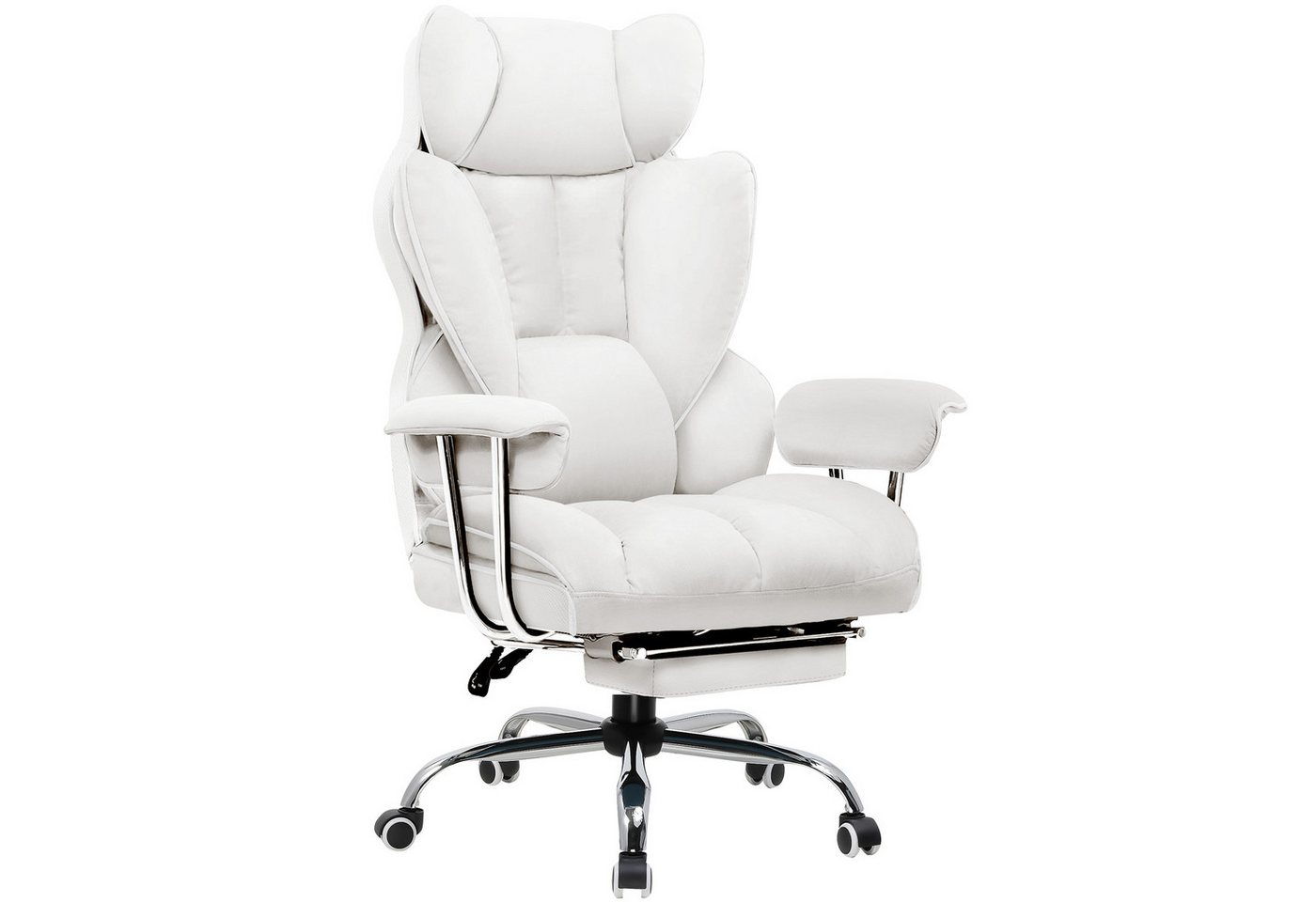 GTPLAYER Gaming-Stuhl Ergonomischer Bürostuhl Gaming Stuhl, Gamer Stuhl 150kg Belastbarkeit (Packung), Schreibtischstuhl Chefsessel mit Fußstütze höhenverstellbar kunstleder