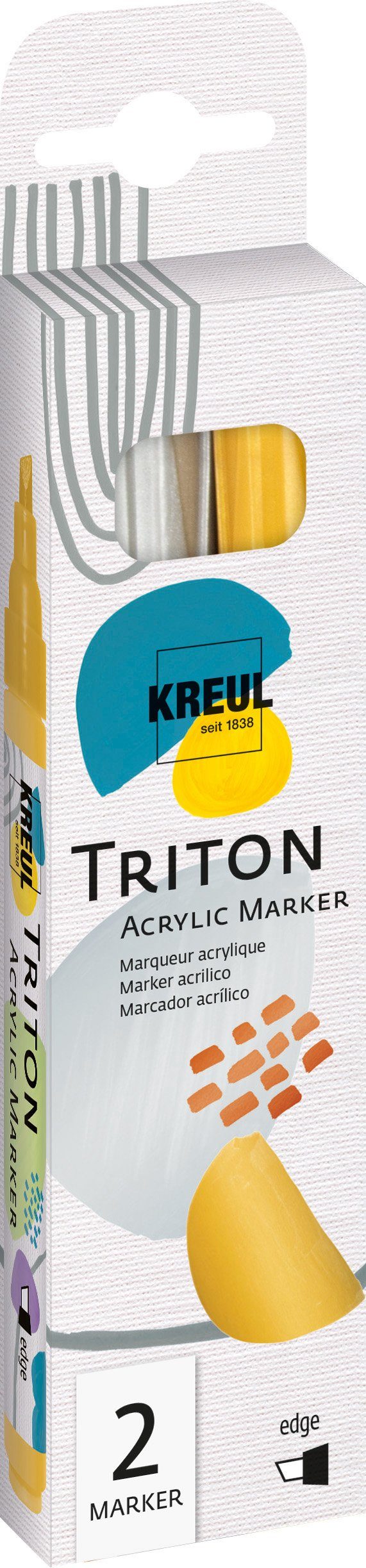 Kreul Marker Acrylfarbstifte-Set Triton Acrylic Paint Marker 1., 2 Stück