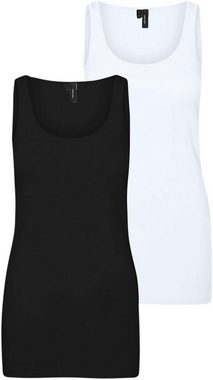 Vero Moda Tanktop VMMAXI MY SOFT LONG TANK TOP 2-PACK (Packung, 2-tlg)