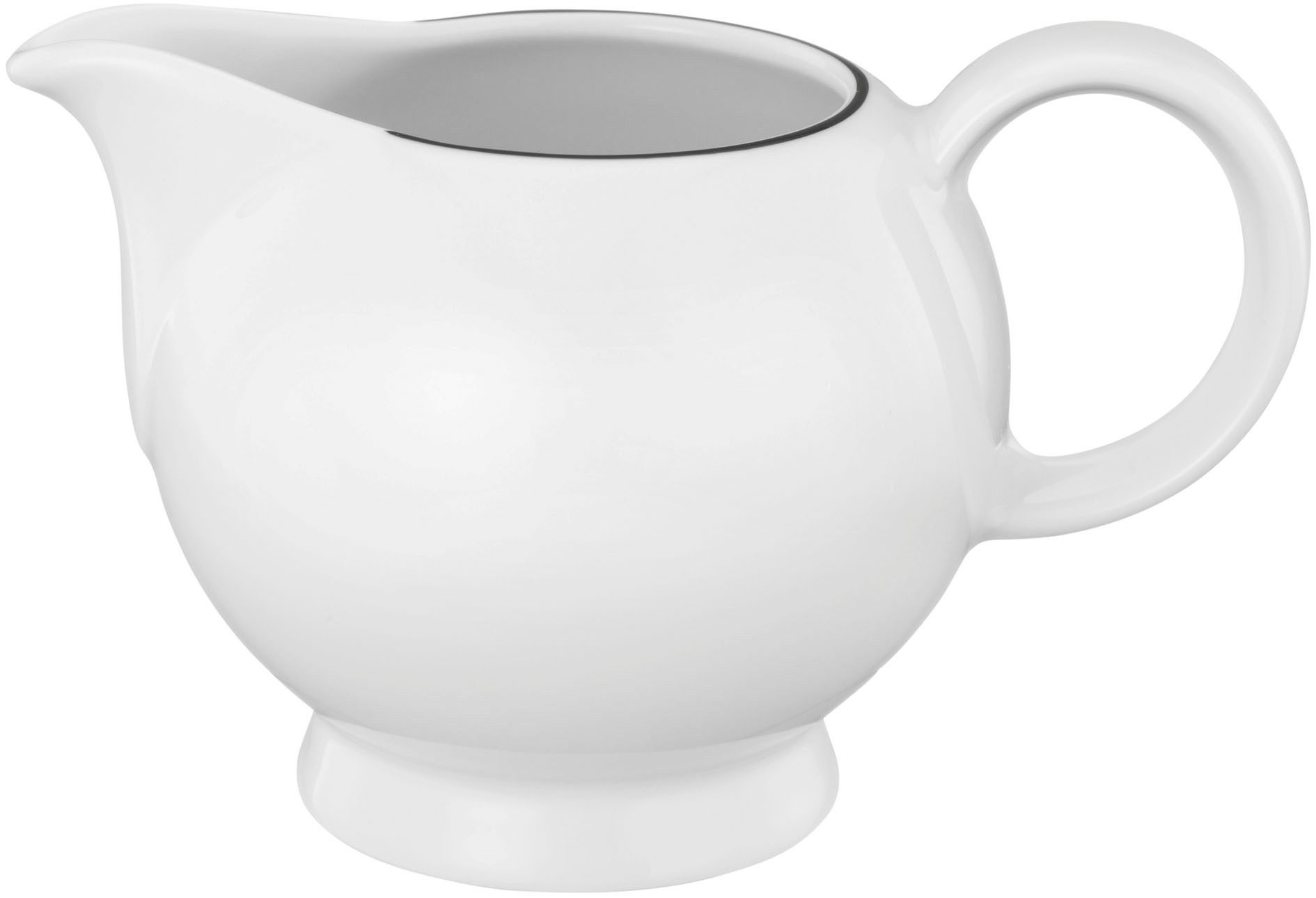 Seltmann Weiden Milchkännchen Lido Black Line, 0,23 l, (1-St), Fassungsvermögen 0,23 Liter