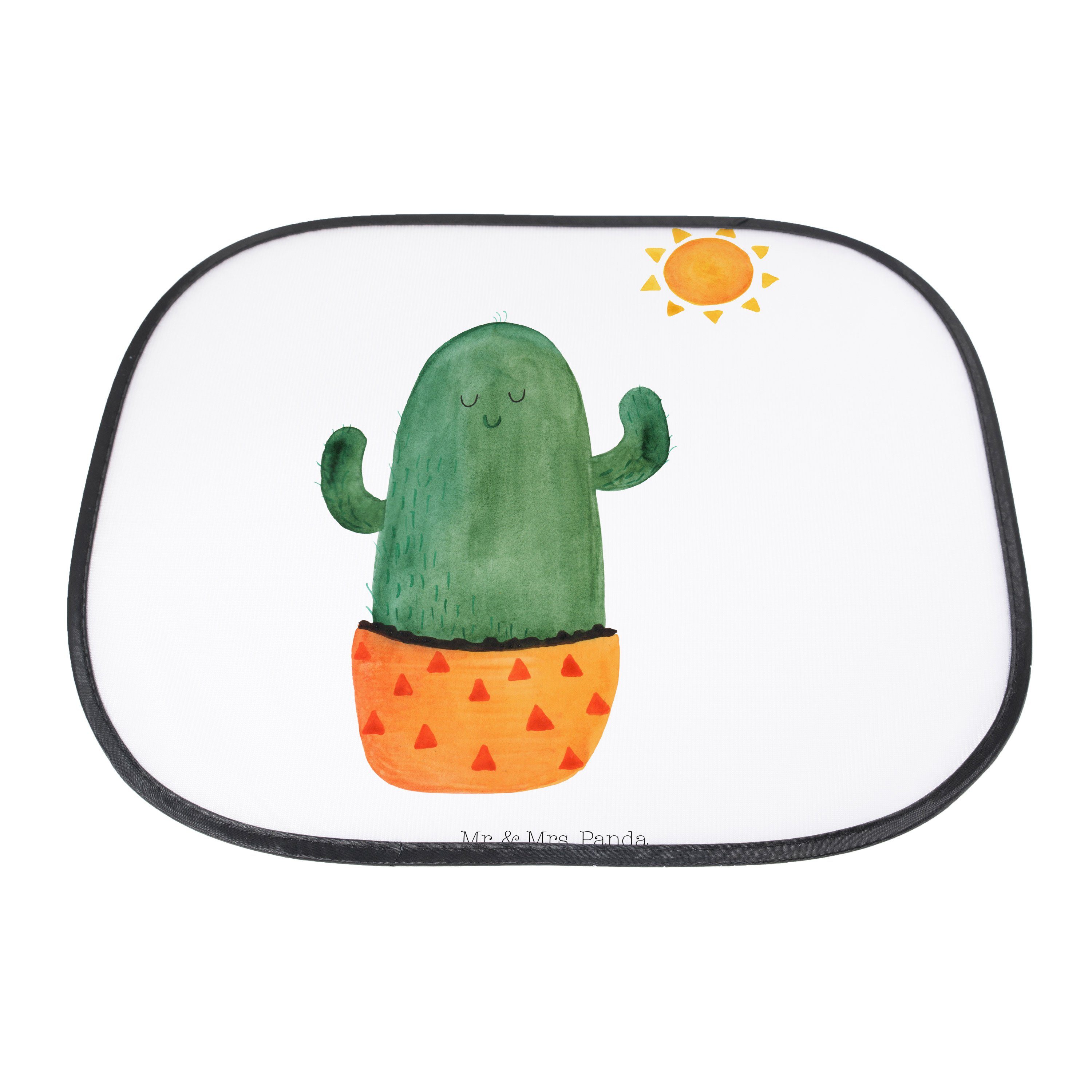 Sonnenschutz Kaktus - Mr. Geschenk, & Sonnenanbeter - Panda, Seidenmatt Weiß Sonne, Sonnenschutzfolie, Auto Mrs
