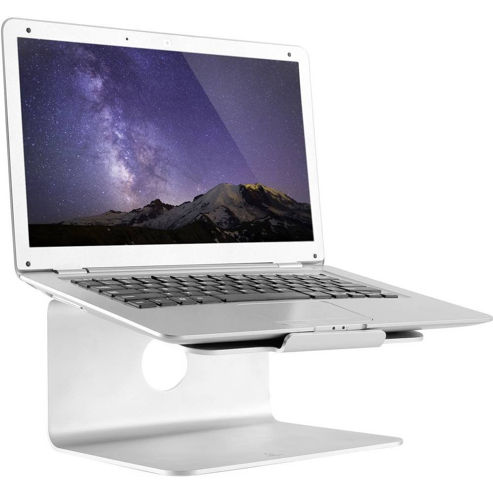Laptop-Ständer mit Fuß Aluminium drehbarem Renkforce für Laptoperhöhung