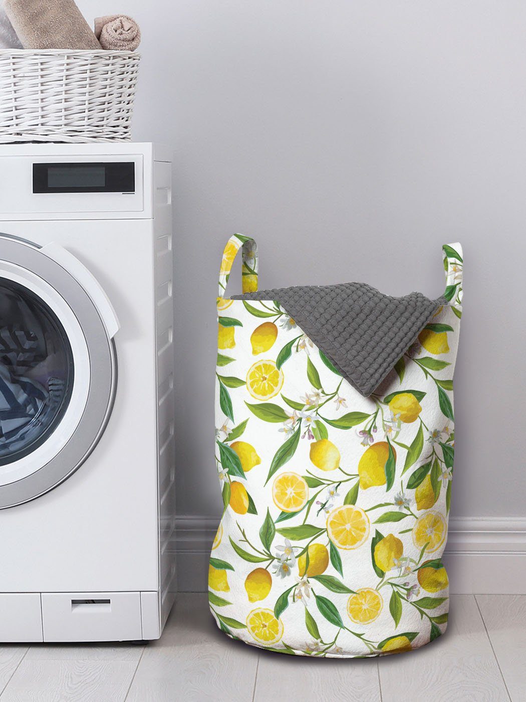 Griffen Wäschesäckchen Waschsalons, Natur Kordelzugverschluss mit Wäschekorb Exotische Abakuhaus für Garten