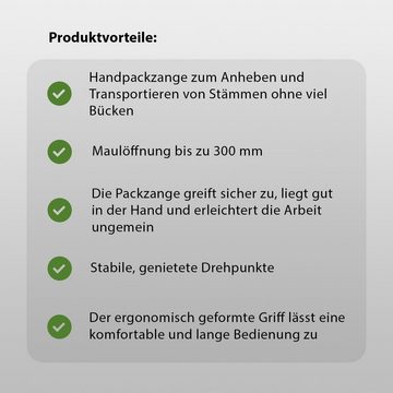 TRUTZHOLM Handpackzange 4x Handpackzange XL 300mm Packzange Handhebehaken, Öffnungsweite max. 30 cm, Produkt, 4-tlg.], 4x Handpackzange XL 300mm, Die Packzange greift sicher zu, liegt gut in der Hand und erleichtert die Arbeit ungemein