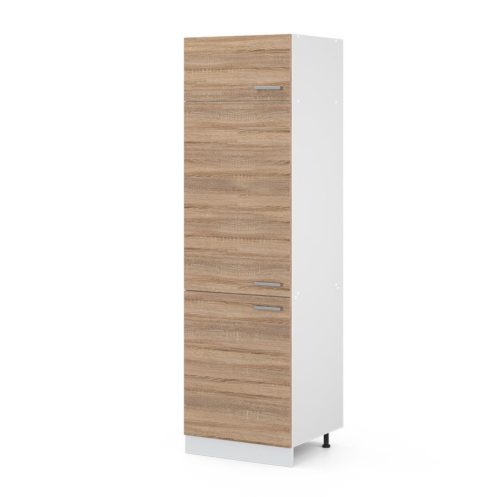 Vicco Kühlumbauschrank R-Line, Sonoma/Weiß, 60 cm günstig online kaufen