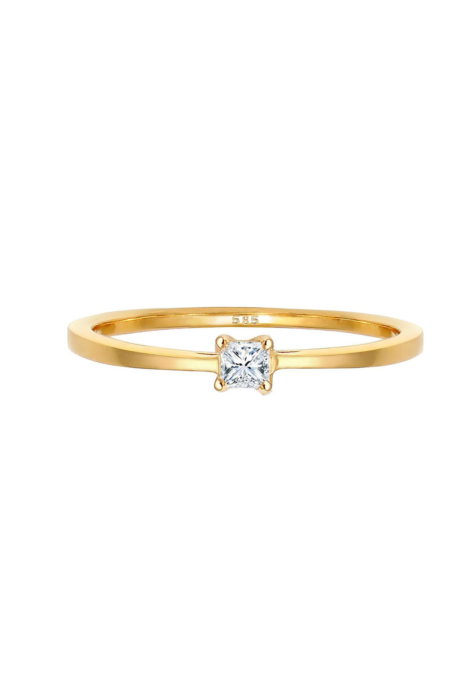 Elli DIAMONDS Verlobungsring Verlobungsring Diamant Princess Cut (0.1 ct) 5 günstig online kaufen