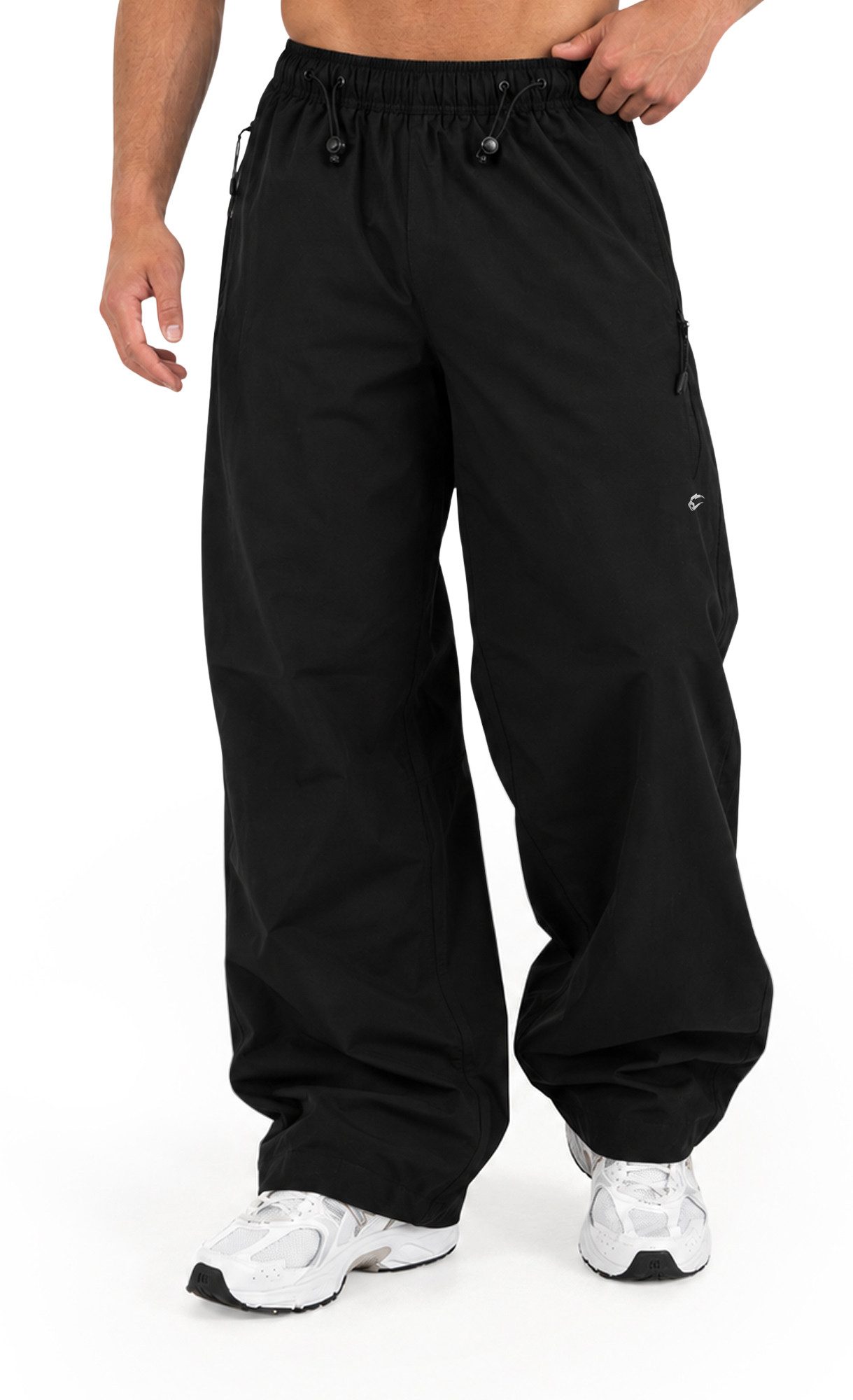 Smilodox Jogginghose Kynaro Trainingshose, Loose Fit, Trackhose für Gym & Freizeit elastischer Bund, Kordelzug, Reißverschlusstaschen, Mesh-Futter