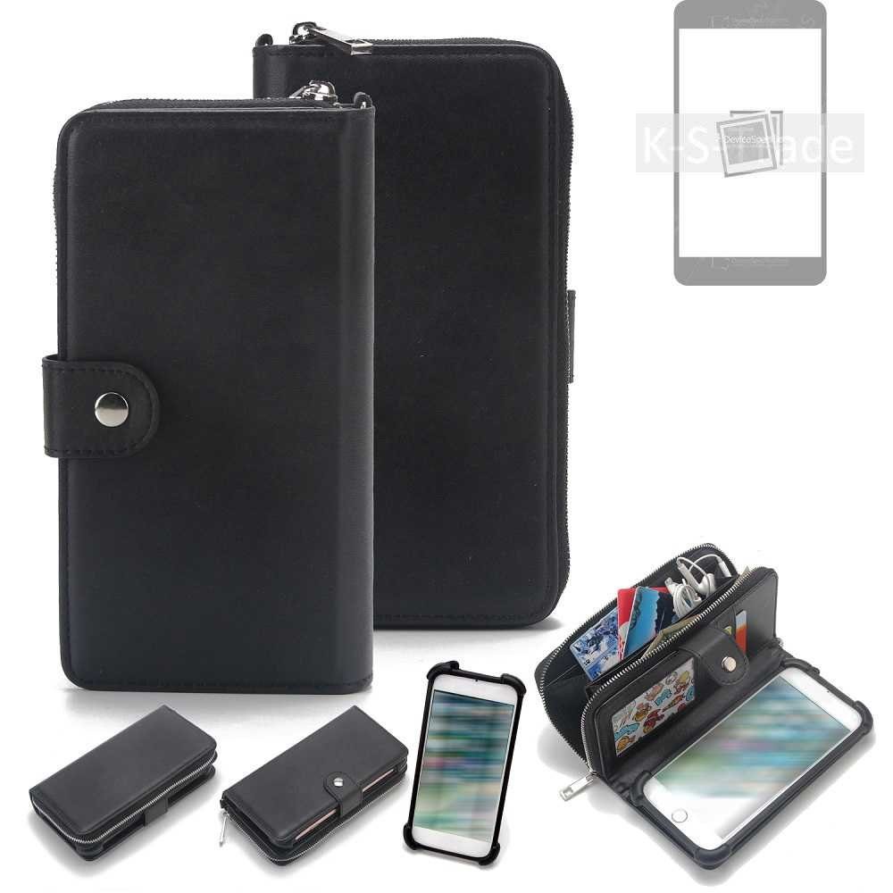 K-S-Trade Handyhülle für Samsung Galaxy S23+, 2in1 Handyhülle Schutzhülle & Portemonnee Cover Handy Hülle