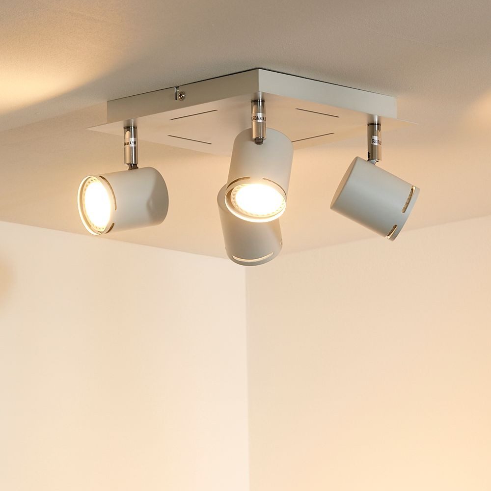 Lucide Deckenstrahler Leuchtenspot Rilou in weiß, inkl. LED, schwenkbar, LED