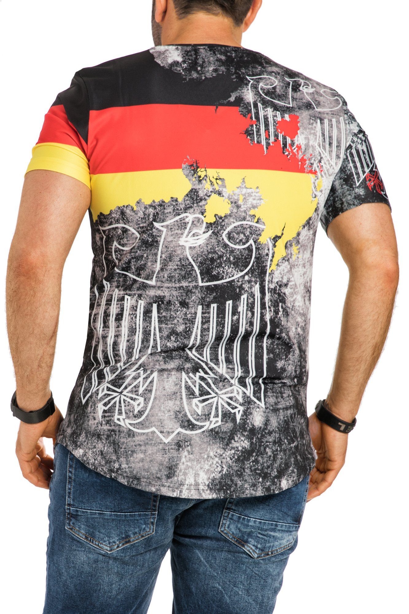 EM Türkei T-Shirt Herren Niederlande Tee T-Shirt WM Deutschland Trikot Frankreich Shirt Italien Rundhals-Ausschnitt Oversize RMK Fan
