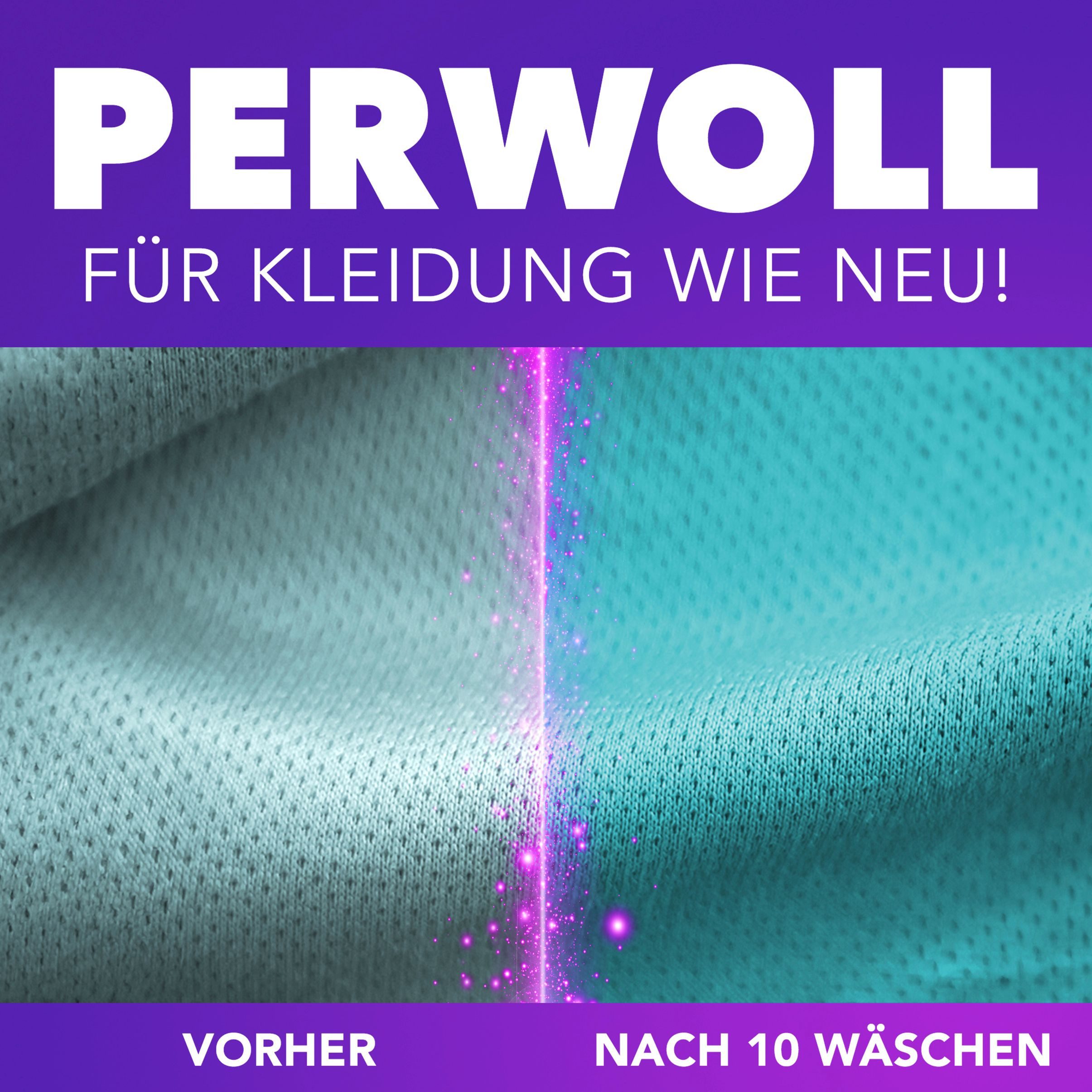 Perwoll PERWOLL Flüssigwaschmittel 27WL Sport Flasche 1,35L Spezialwaschmittel (1-St. für Sport- & Funktionskleidung - entfernt schlechte Gerüche & erhält die Elastizität)