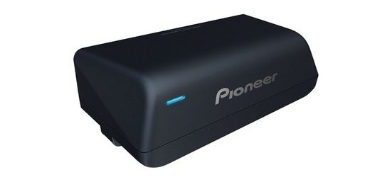 Pioneer Subwoofer (Pioneer TS-WX010A, Ultrakompakter platzsparender Aktivsubwoofer mit integriertem Class-D-Verstärker)