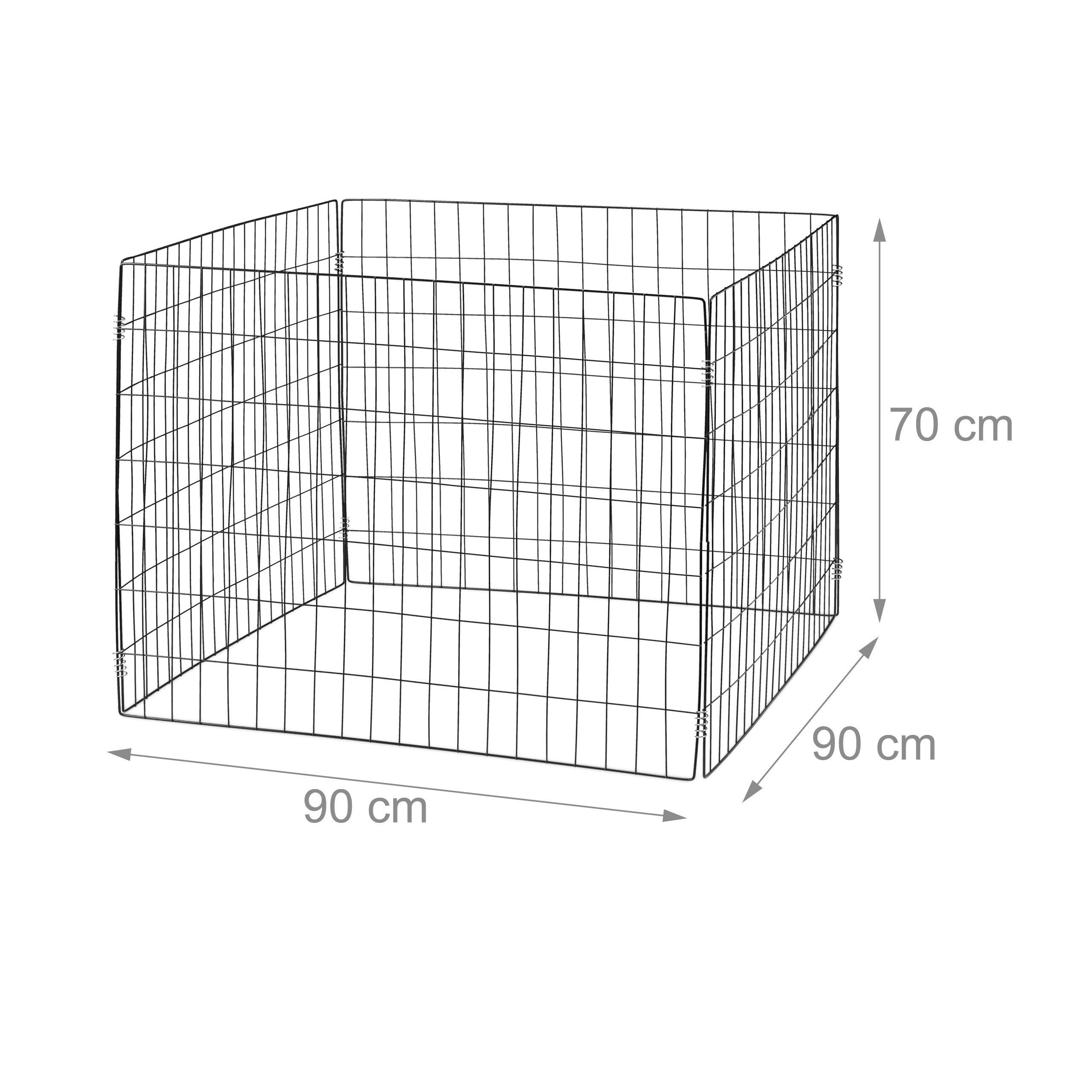 relaxdays Komposter Metall 3er Set schwarz, BxTxH: 90x90x70 cm