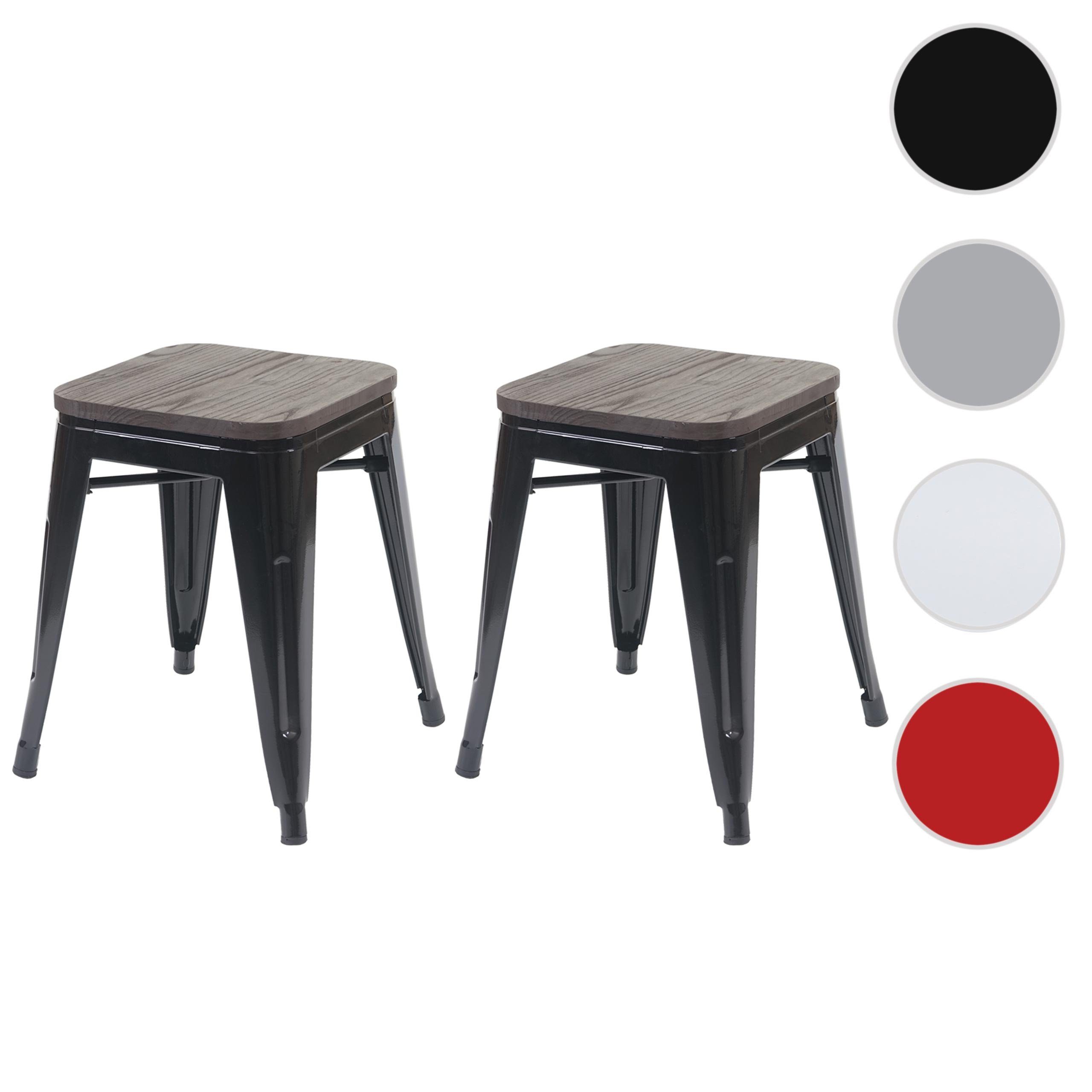 MCW Hocker MCW-A73-2-H, mit Holzsitzfläche, Maximale Belastbarkeit pro Stuhl: 120 kg