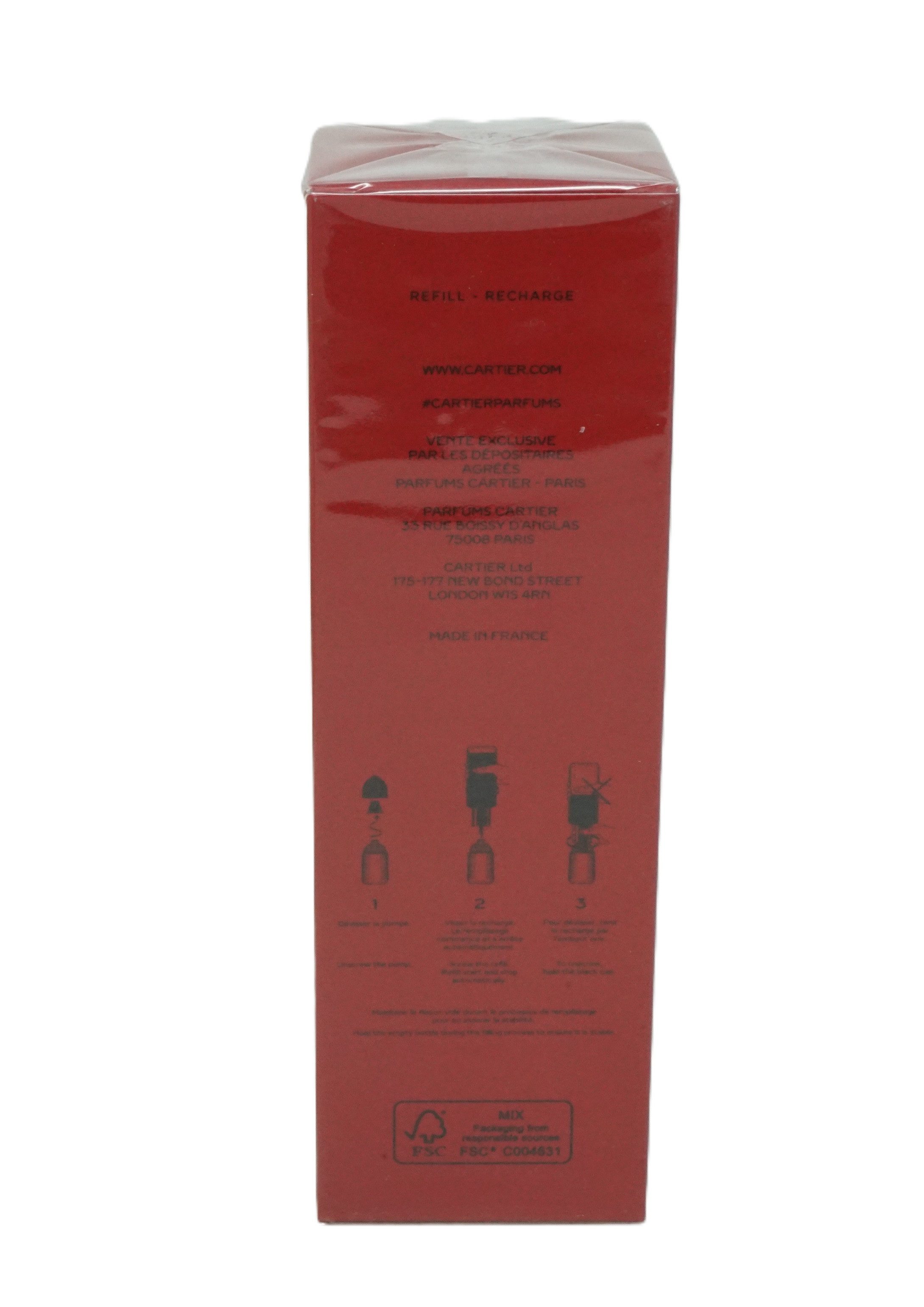 Cartier Eau de Parfum Cartier Pasha de Cartier noire Sport Eau de Toilette Refill 200ml