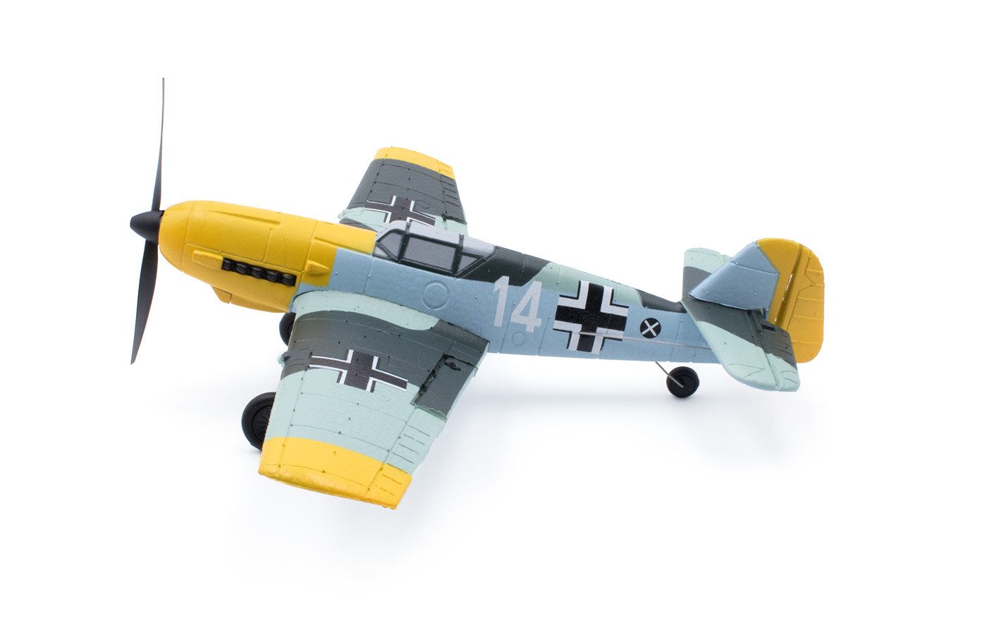 Robitronic RC-Helikopter Modster MDX BF 109 E Messerschmitt RC Flugzeug RTF inkl. 6-Achs-Flu