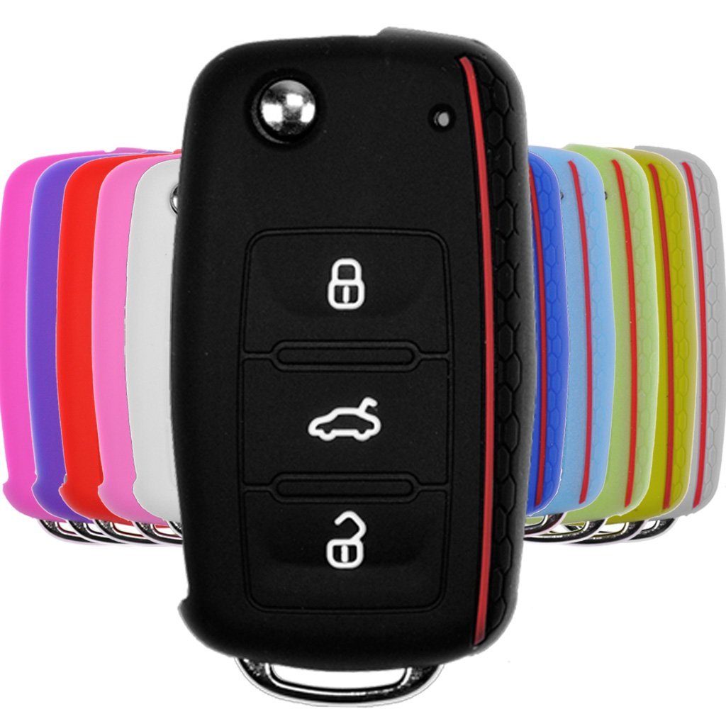 mt-key Schlüsseltasche Autoschlüssel Softcase Silikon Schutzhülle günstig online kaufen