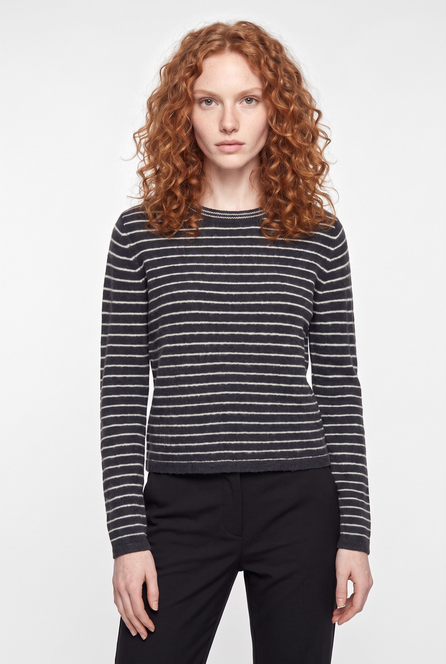 JDY Strickpullover JDYLUPI L/S O-NECK STRIPE PULLOVER KNT Materialmix