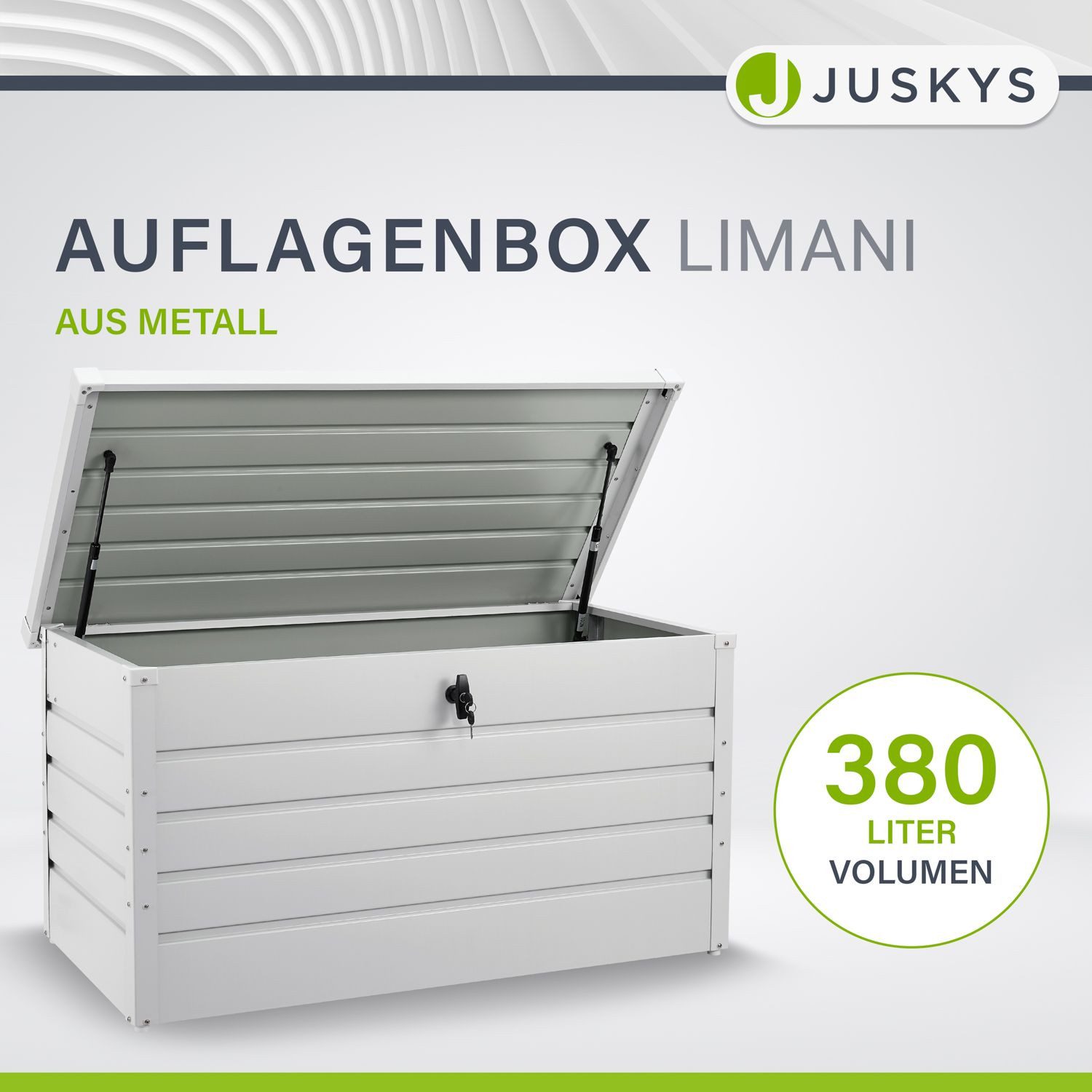 Juskys Gartenbox Limani, einfacher Aufbau, zeitlose Optik, Hubautomatik-Dec günstig online kaufen