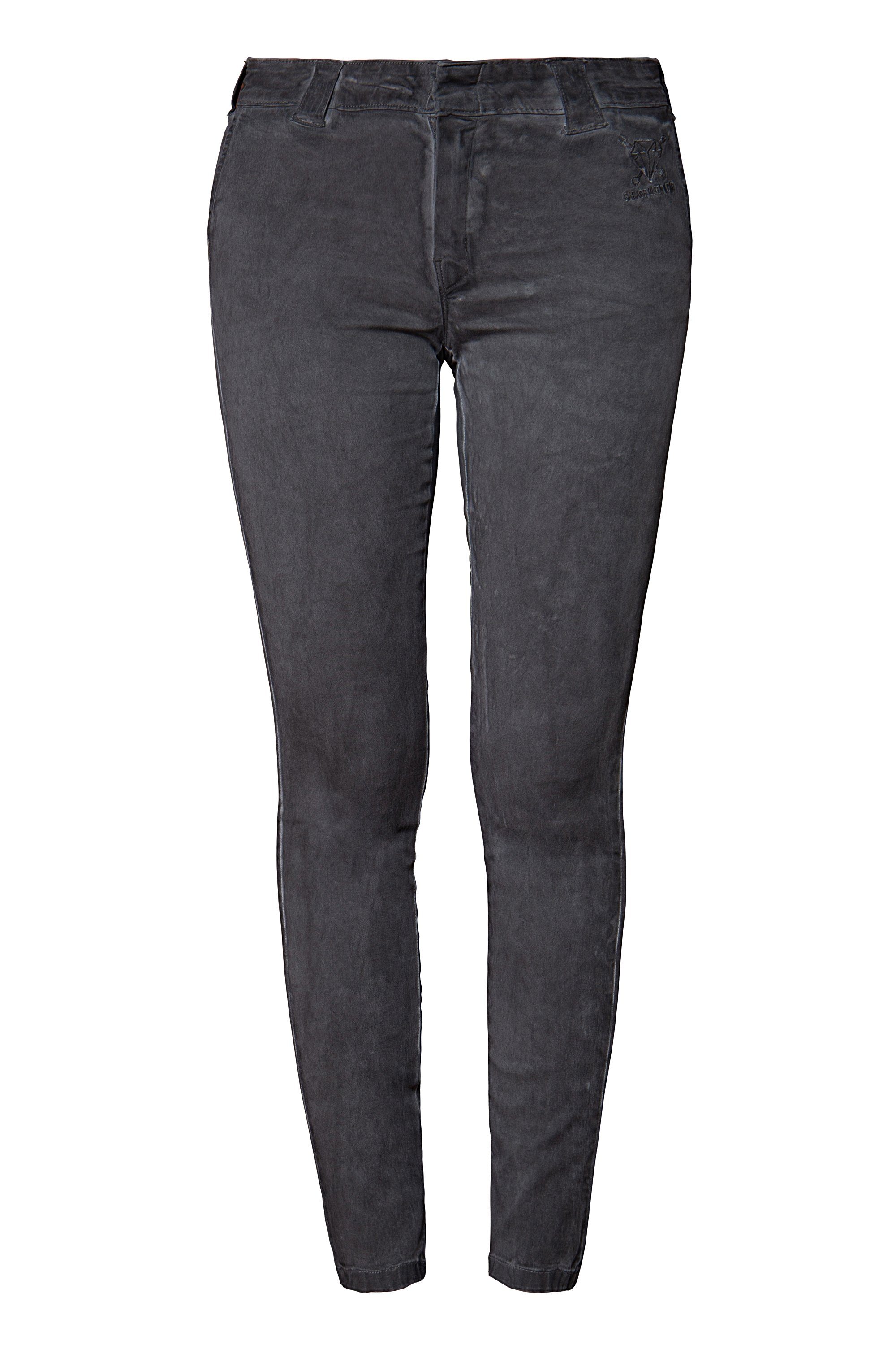 QueenKerosin Slim-fit-Jeans mit Oilwas-Effekt