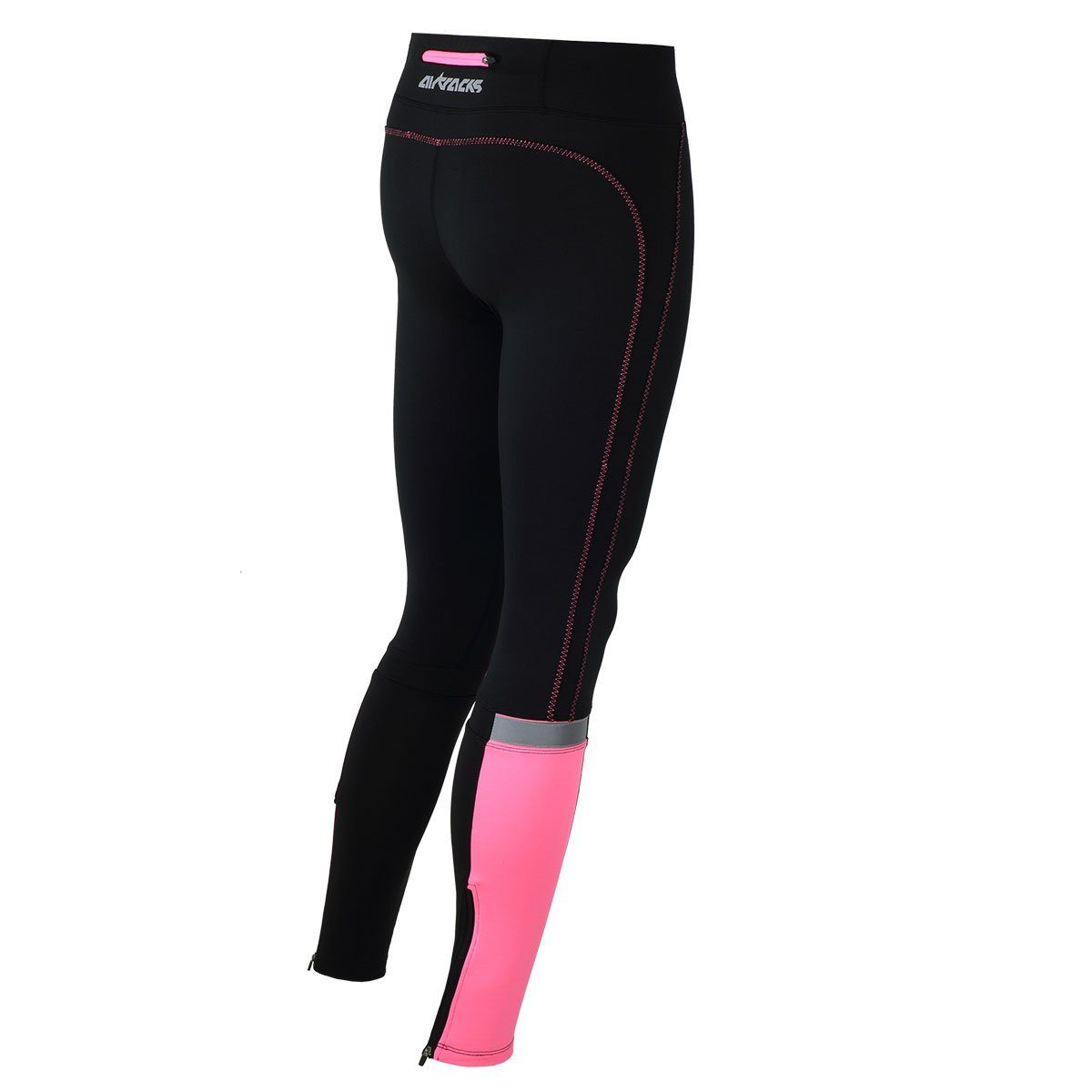 Airtracks Lauftights Damen Laufhose Lang Neon (Sporthose mit Kompressionswi günstig online kaufen