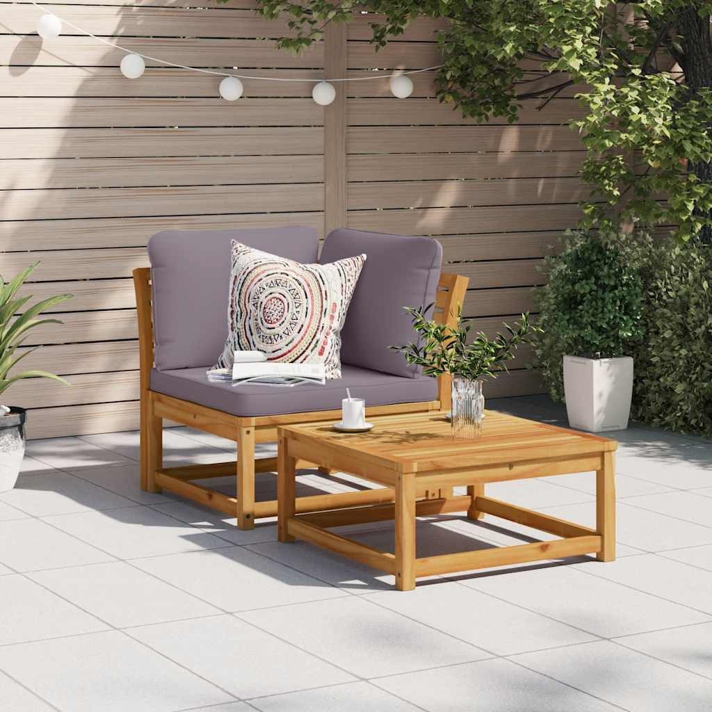 vidaXL Sofaelement Garten-Ecksofa mit Kissen 73x73x65 günstig online kaufen