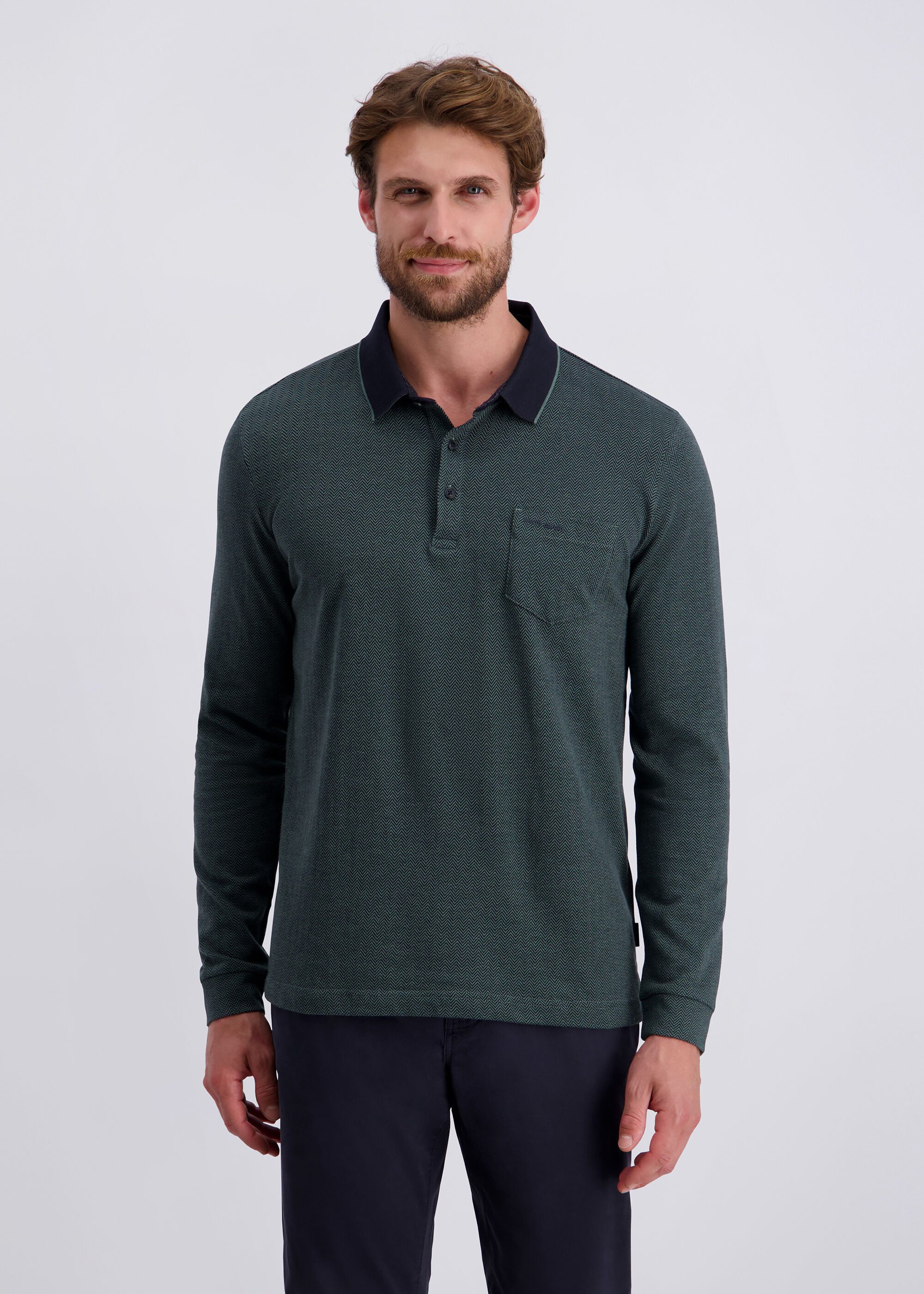 Pierre Cardin Poloshirt (1-tlg) aus 100% Baumwolle