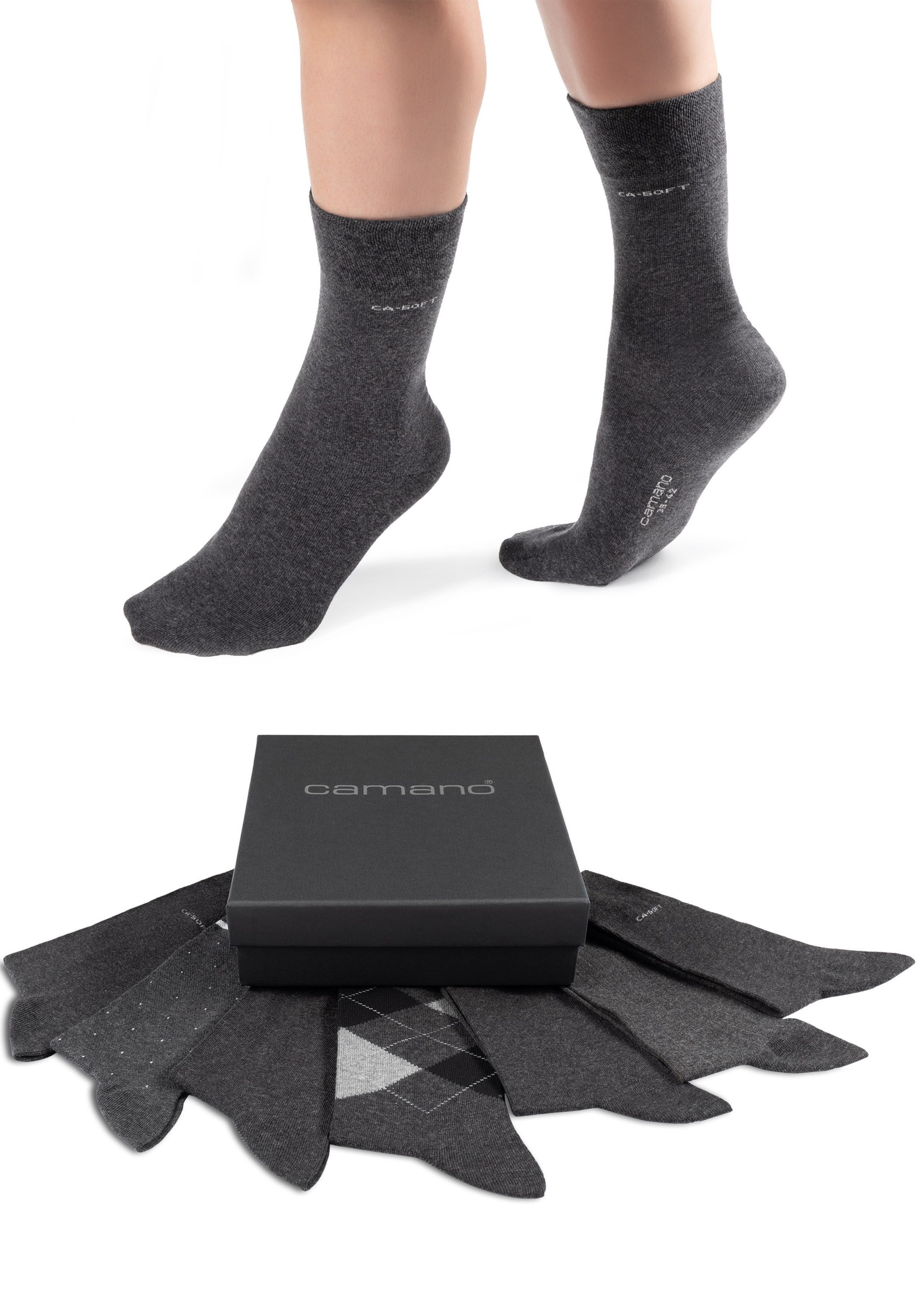 Camano Funktionssocken "ca-soft", (7 Paar), mit langer Form günstig online kaufen