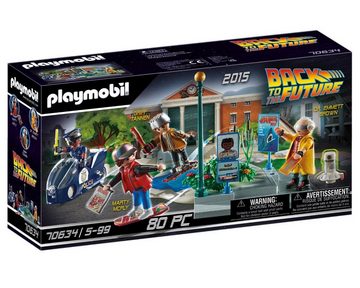 Playmobil® Spielwelt Back to the Future Verfolgung mit Hoverboard, 70634 Spiel-Set Figuren Marty Dr. Emmett Brown Griff Spielzeug-Set